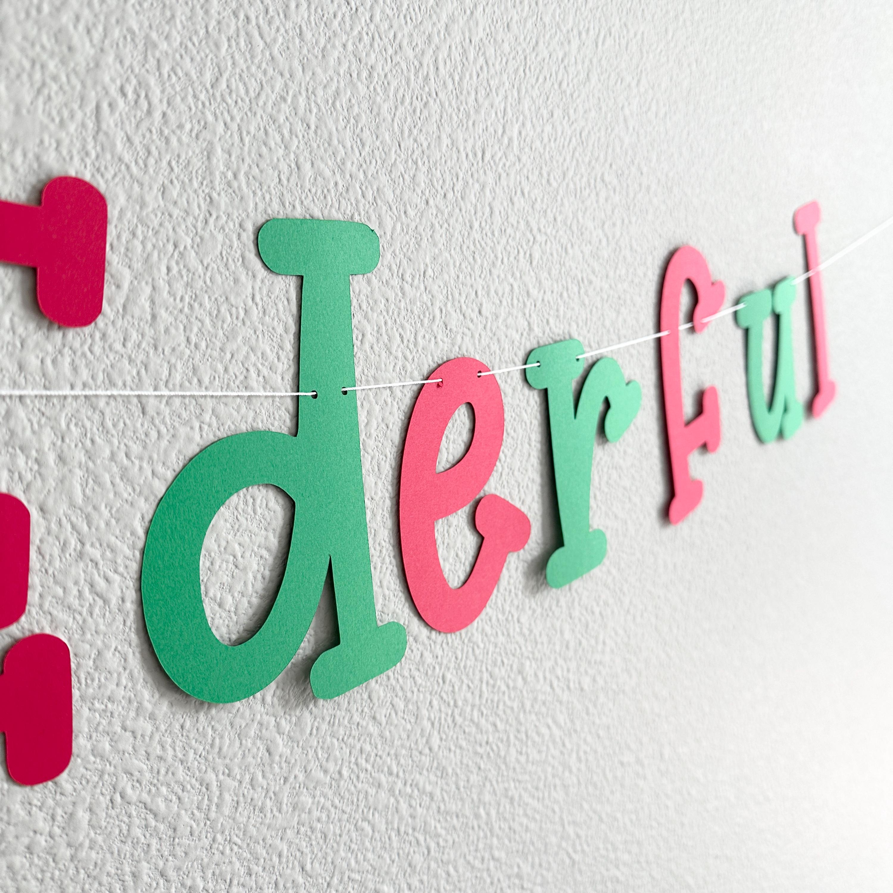 ONEderful, ONE derful Decorations, 1st Birthday Theme Ideas, Onederful Birthday Party Banner, Christmas Themed First BIrthday