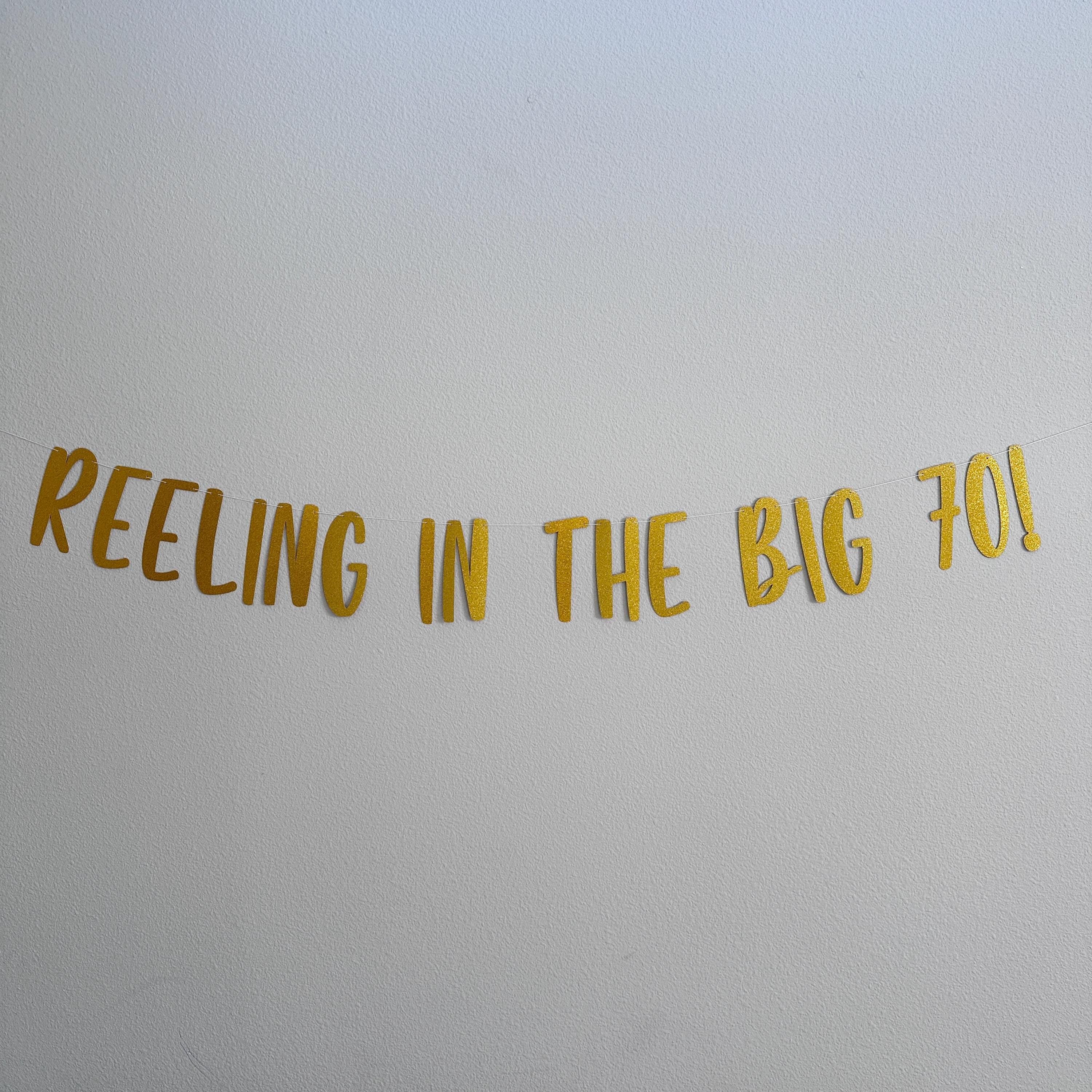 Reeling In The Big 70, 70th Birthday Banner, 70th Birthday Party Decorations, Seventy, Seventieth Birthday Ideas, Fishing Birthday