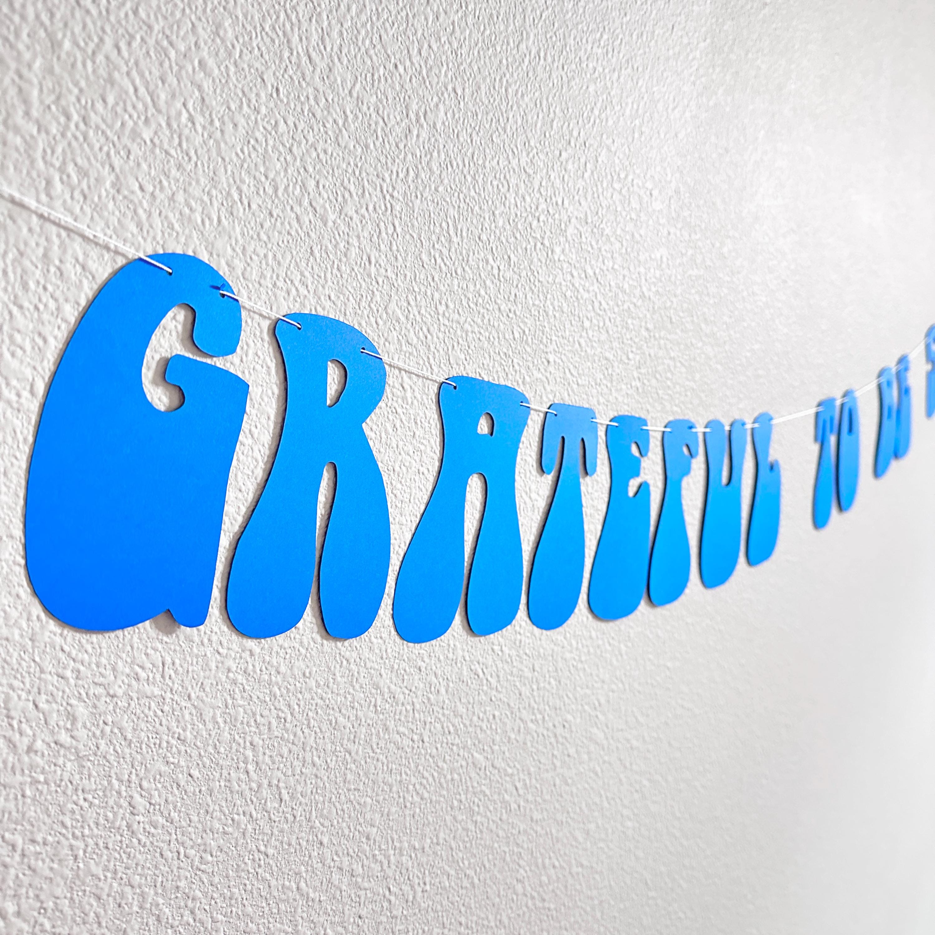 Grateful To Be 50!, 50th Birthday Party Decorations, 50th Birthday Celebration Banner, Fiftieth Birthday Party Theme Ideas