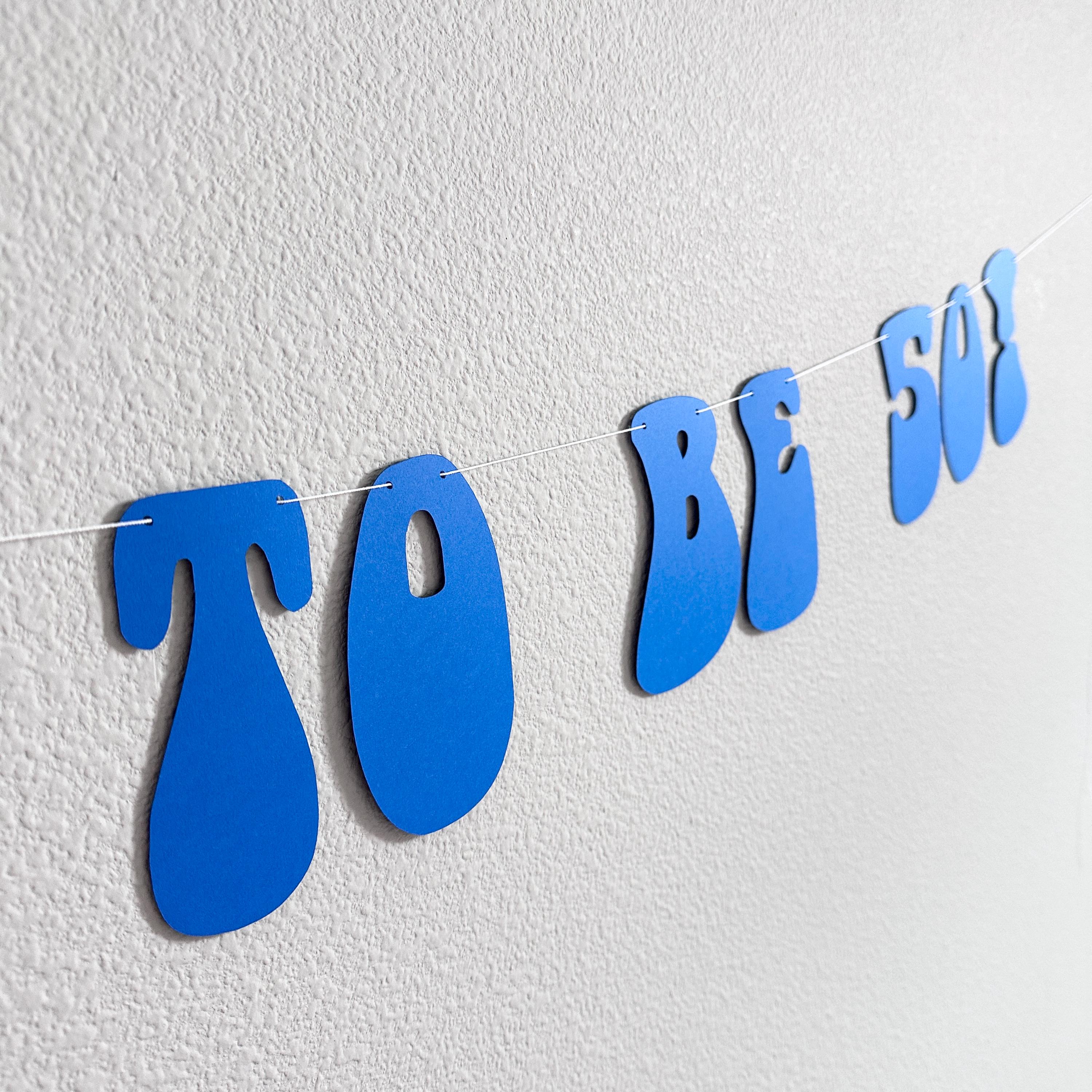 Grateful To Be 50!, 50th Birthday Party Decorations, 50th Birthday Celebration Banner, Fiftieth Birthday Party Theme Ideas