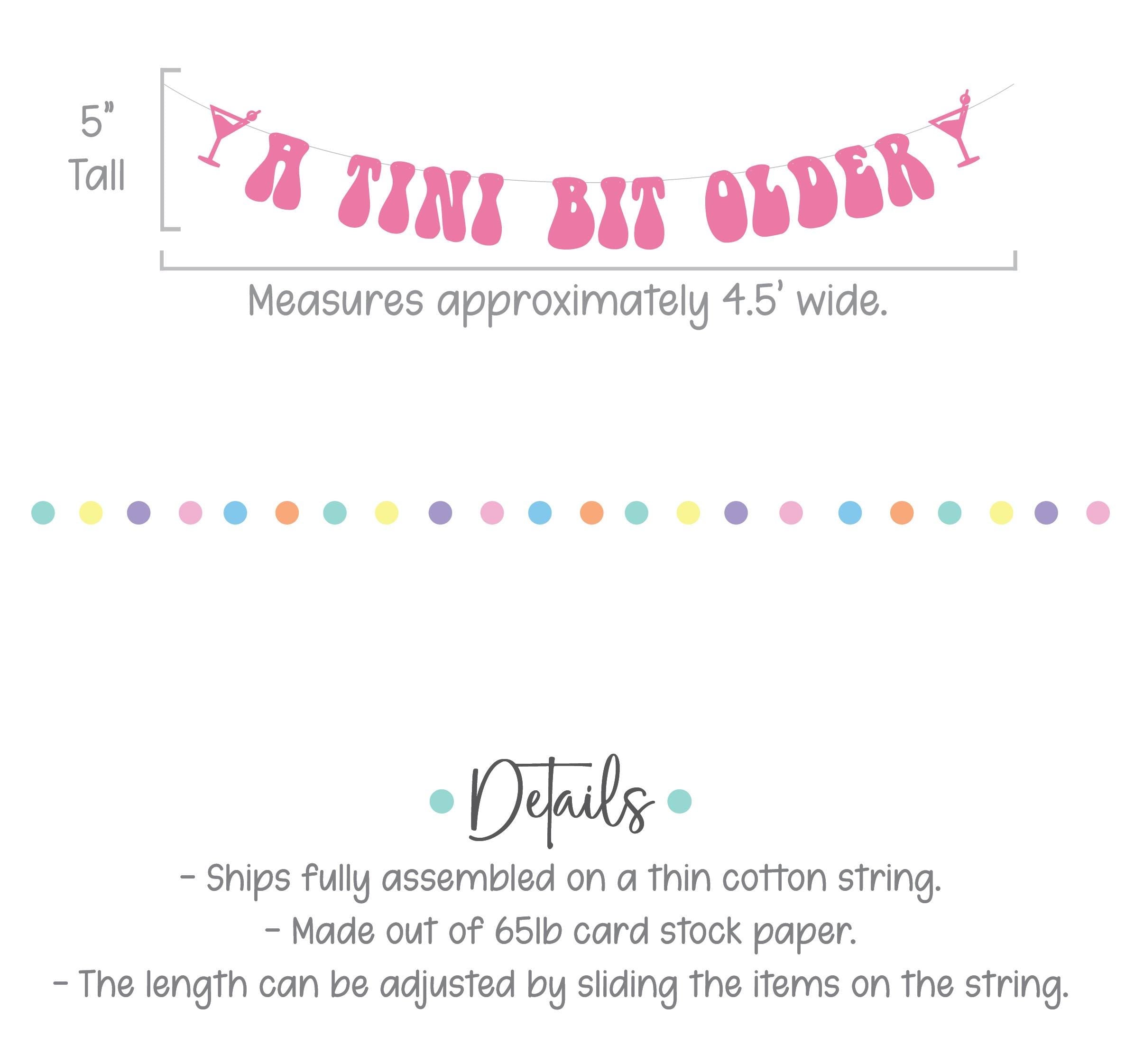 A Tini Bit Older, Espresso Martini Themed Banner, Espresso Martini Birthday Party, Espresso Martini, Pink Espresso