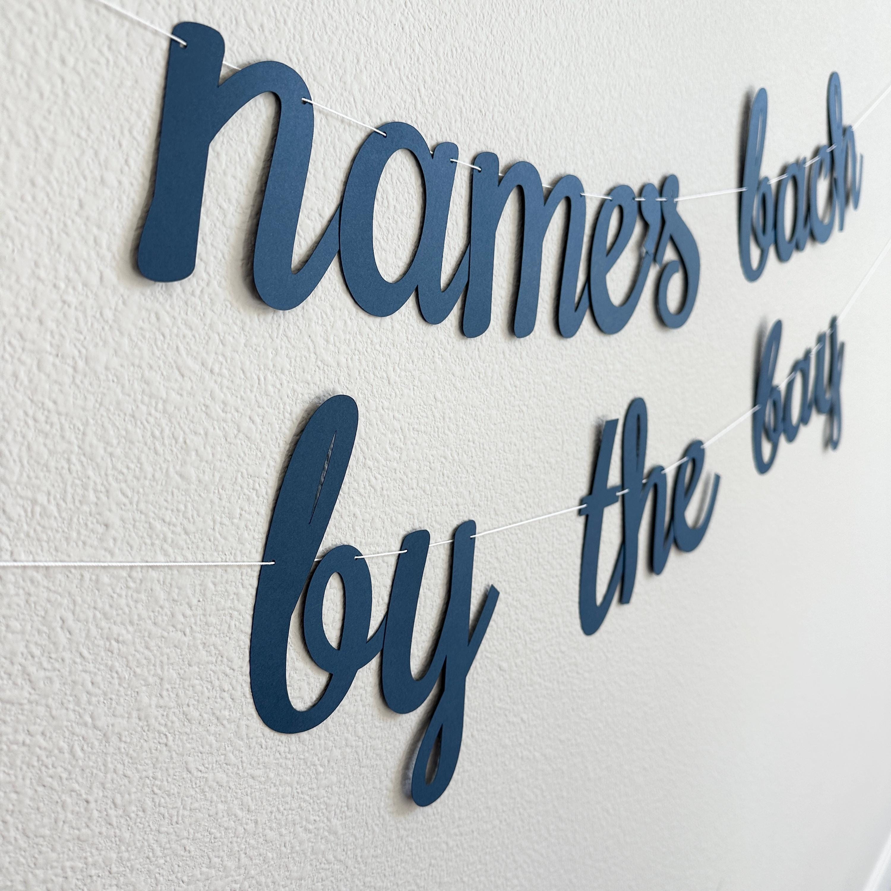 Bach By The Bay, Bay Bachelorette Decorations, Name&#39;s Bach By The Bay Banner, Bay Themed Bachelorette Party, Bachelorette Theme Ideas