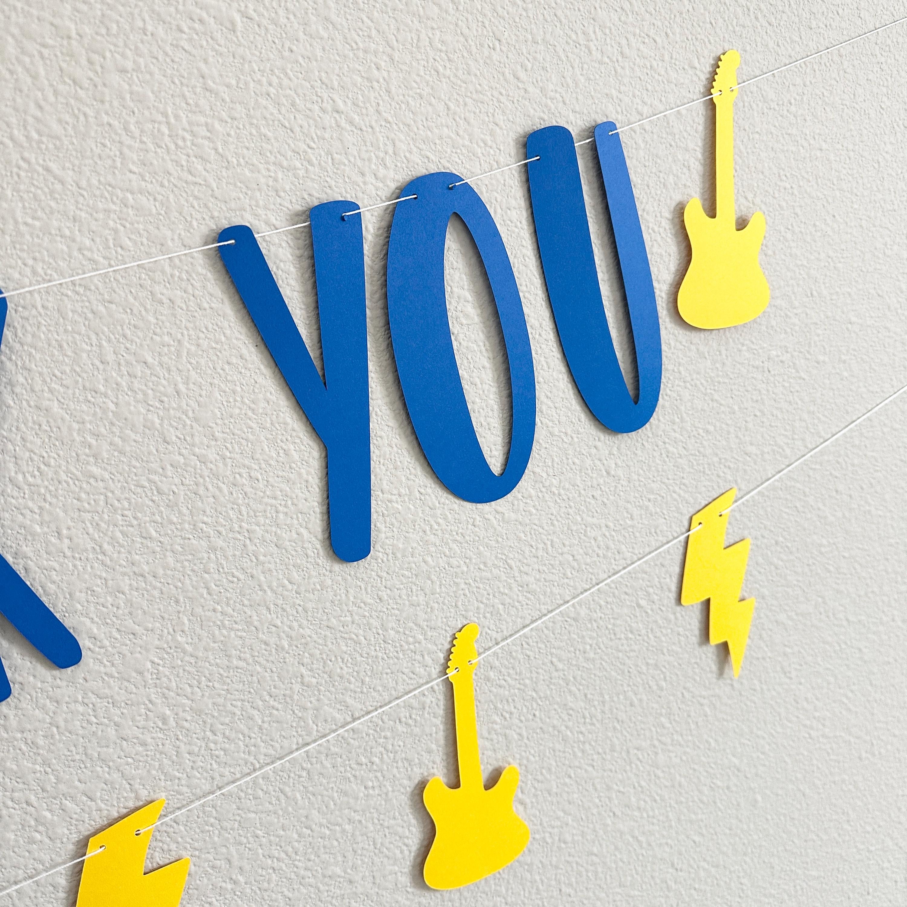 Three Will Rock You, 3rd Birthday, Rock Themed 3rd Birthday, Rock Birthday Banner, Rock N Roll Decorations, Rock n&#39; Roll Theme