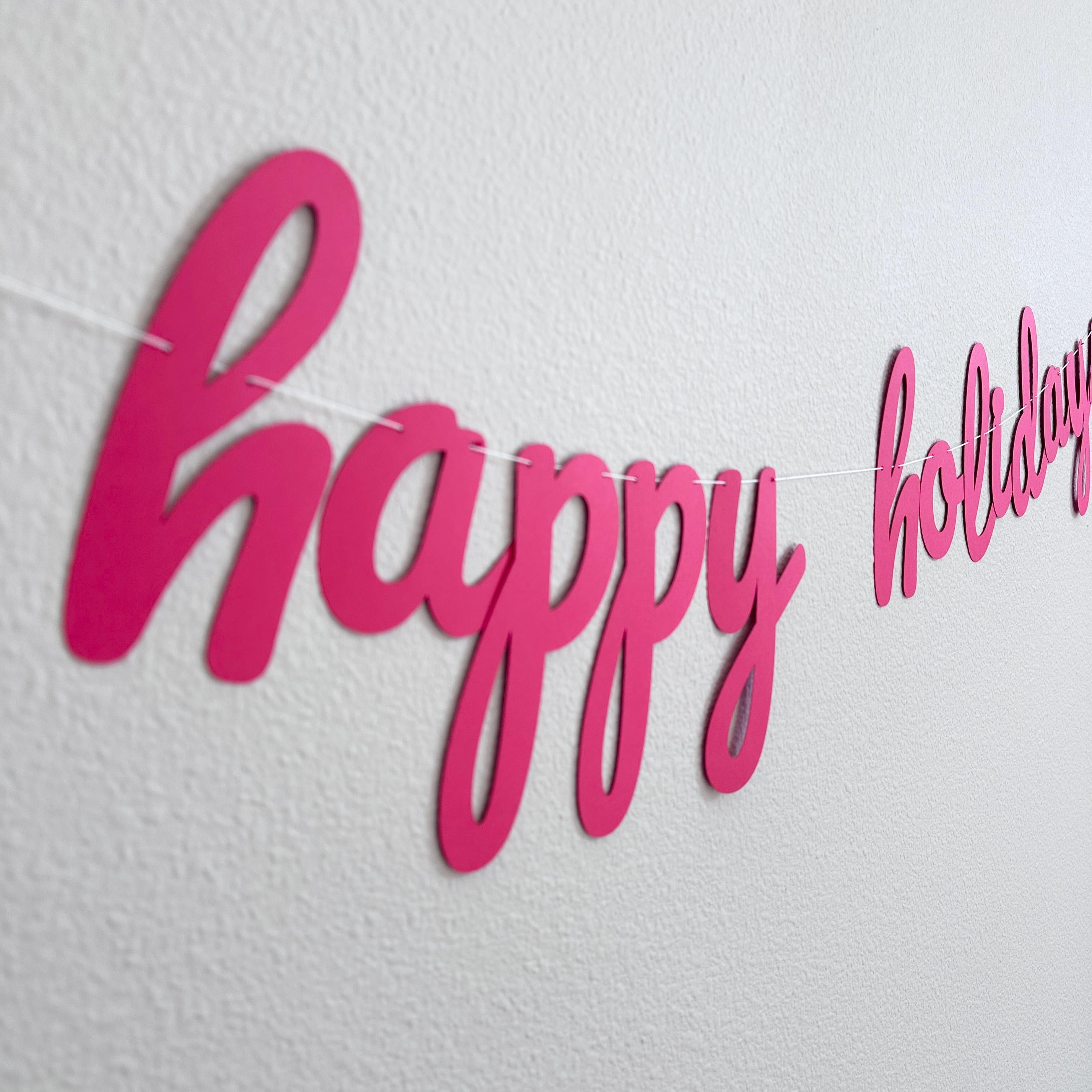 Happy Holidays, Happy Holidays Banner, Happy Holidays Decorations, Red Holiday Decorations, Holiday Backdrop, Christmas Banner