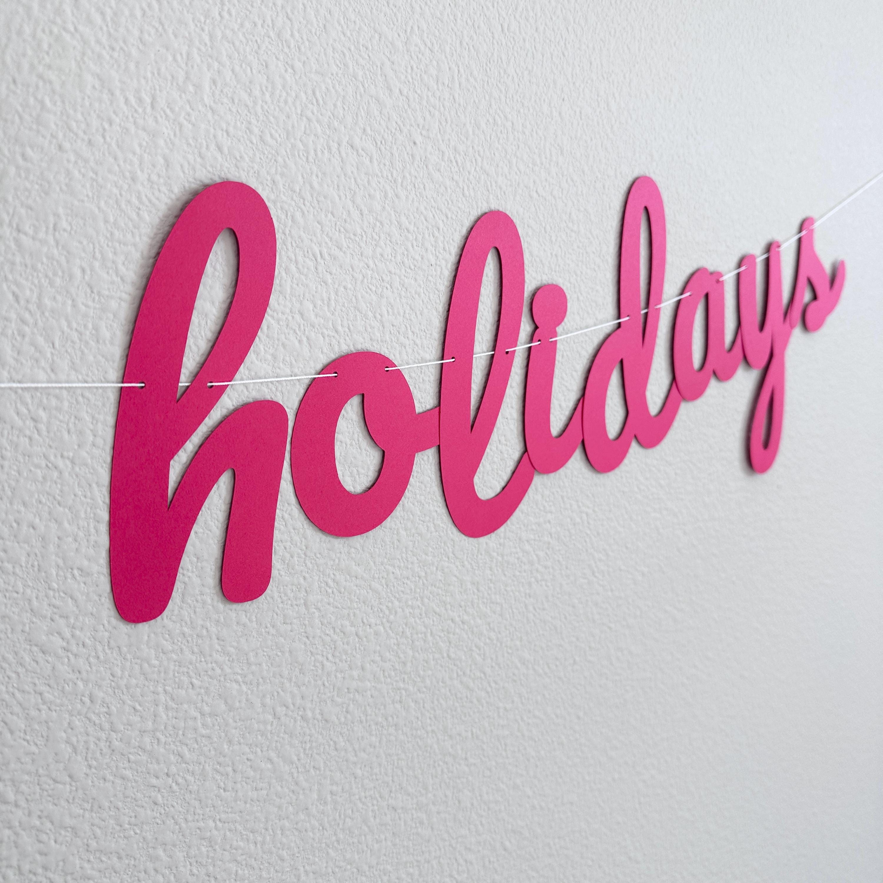 Happy Holidays, Happy Holidays Banner, Happy Holidays Decorations, Red Holiday Decorations, Holiday Backdrop, Christmas Banner