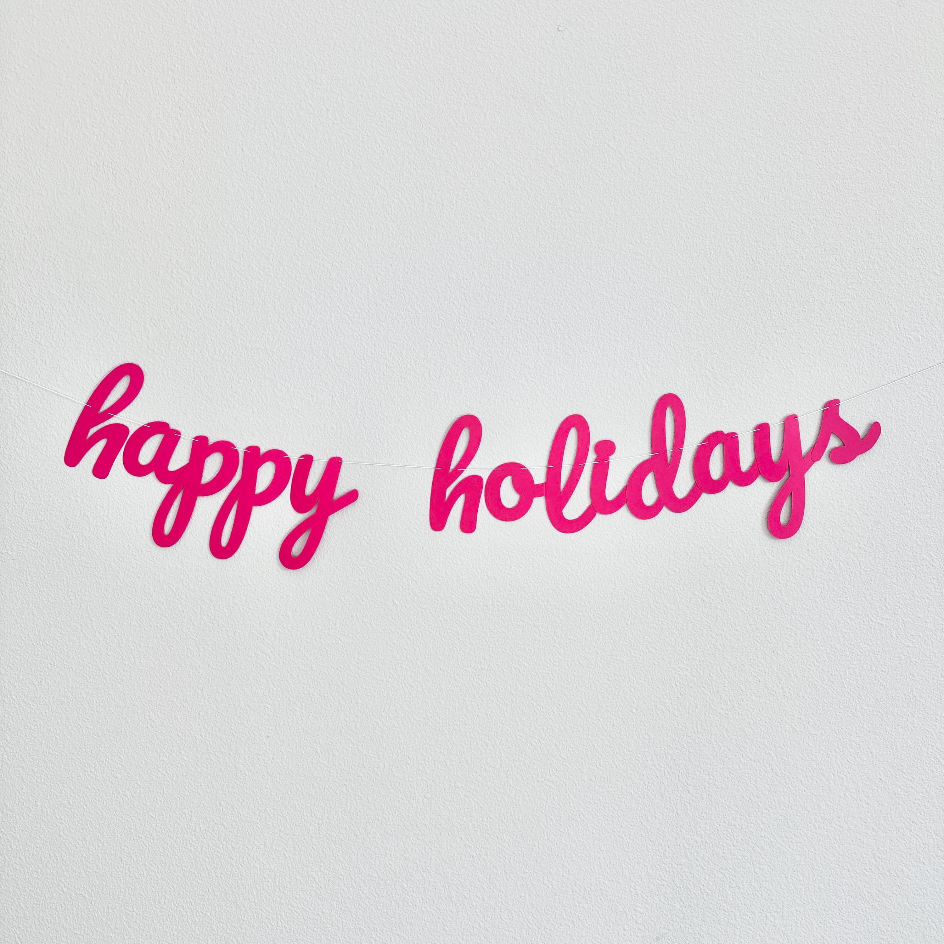 Happy Holidays, Happy Holidays Banner, Happy Holidays Decorations, Red Holiday Decorations, Holiday Backdrop, Christmas Banner