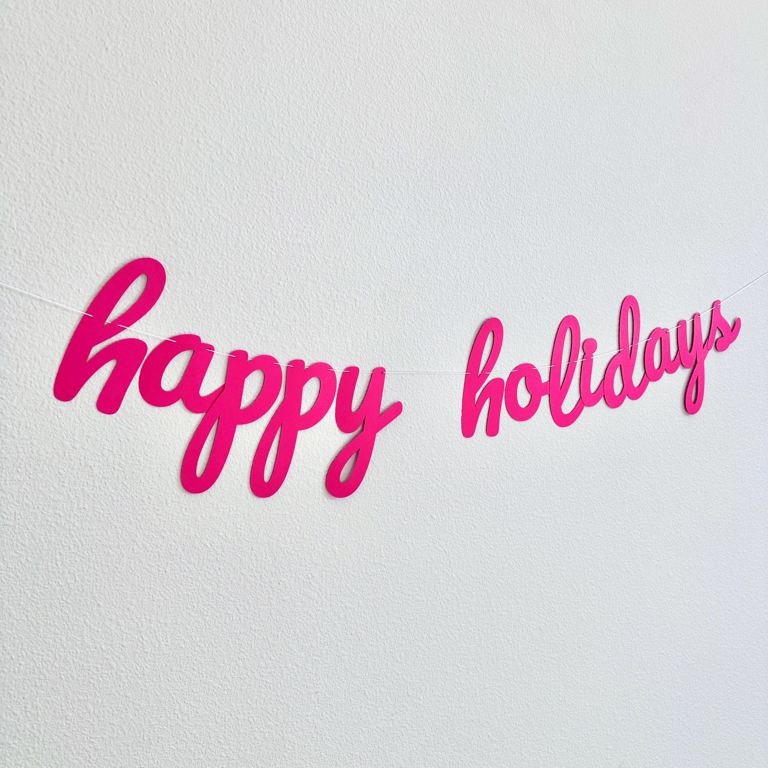 Happy Holidays, Happy Holidays Banner, Happy Holidays Decorations, Red Holiday Decorations, Holiday Backdrop, Christmas Banner