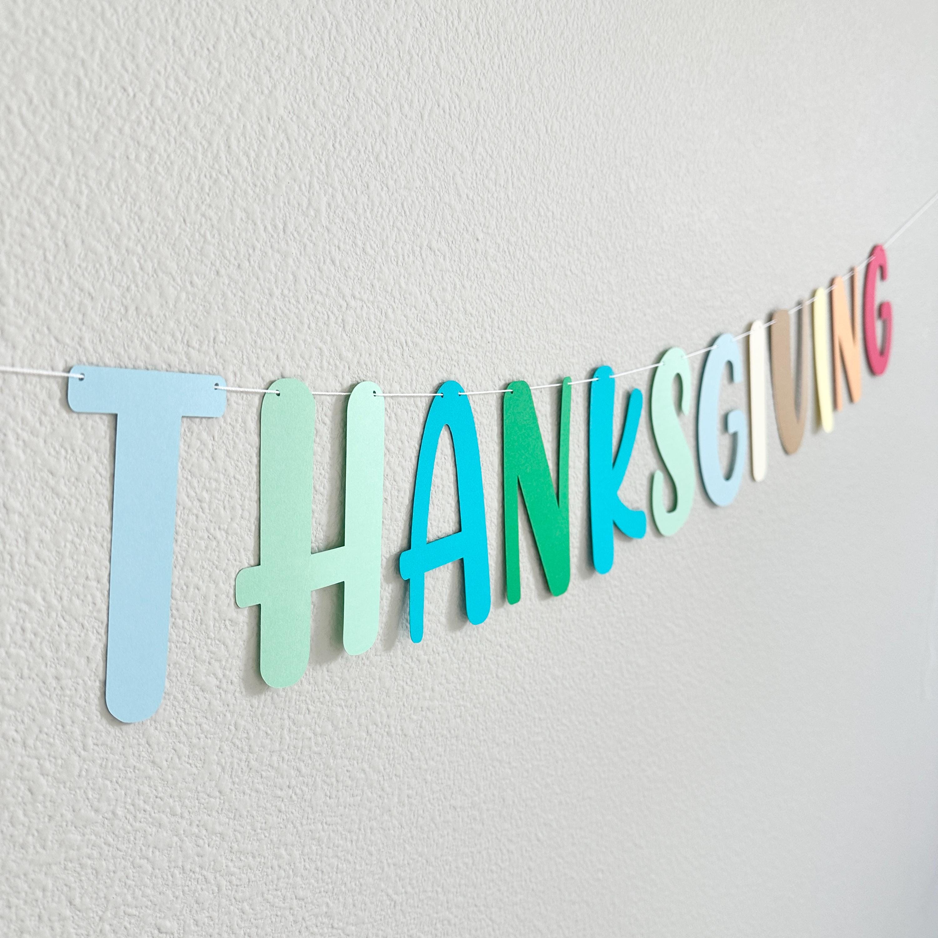 Happy Thanksgiving, Rainbow Thanksgiving, Rainbow Thanksgiving Banner, Colorful Thanksgiving Decorations, Thanksgiving Trends