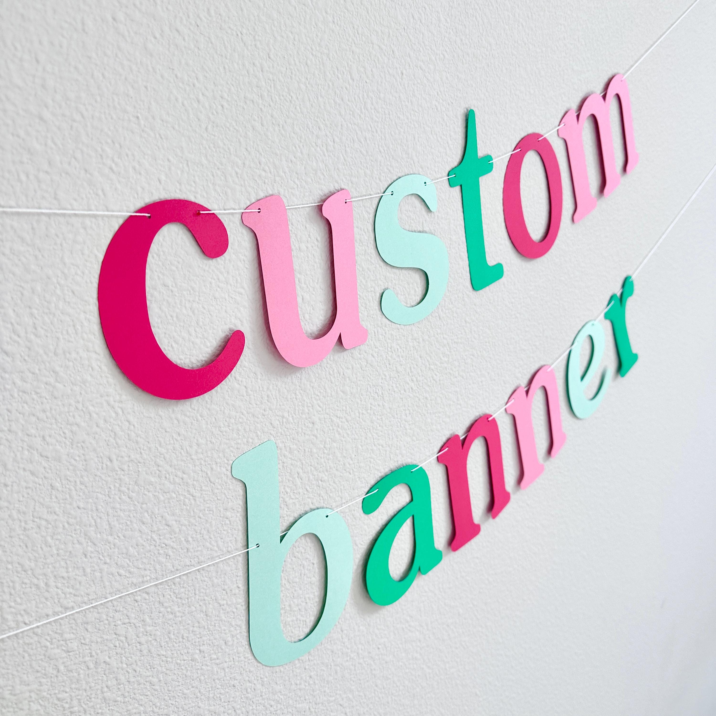 Custom Banner, Custom Christmas Themed Banner, Our Favorite Things Decorations, Home For The Holidays Banner, Custom Holiday Banner