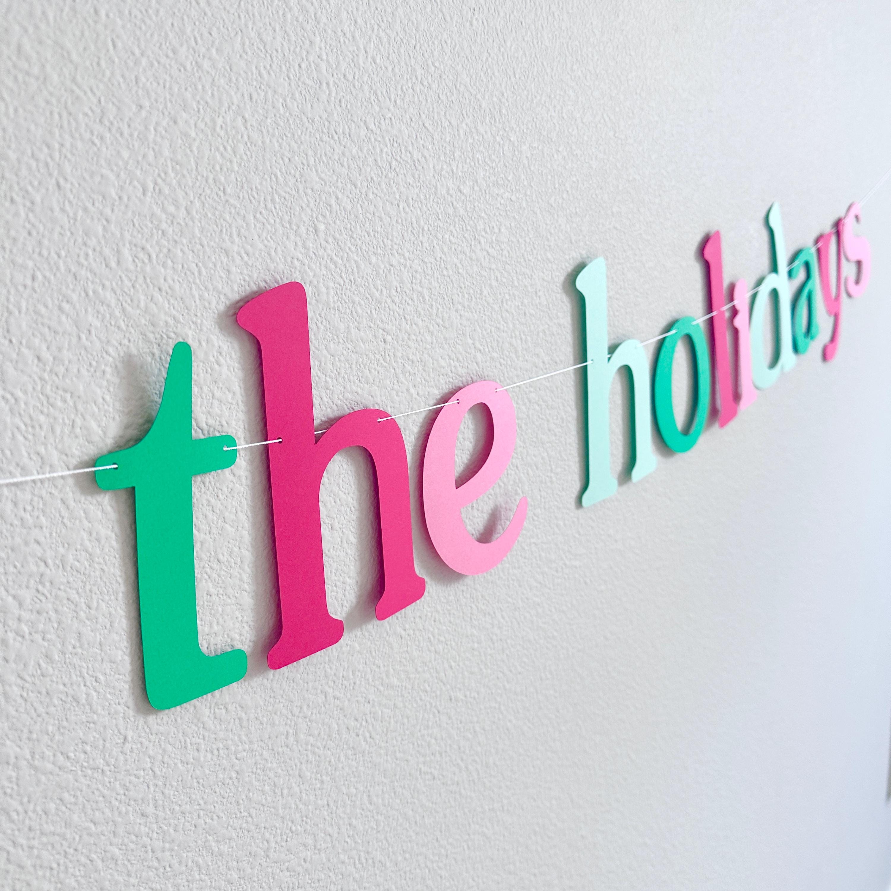 Home For The Holidays, Holiday Party Banner, Christmas Homecoming Decorations, Home For The Holidays Banner, Holiday Party Celebration