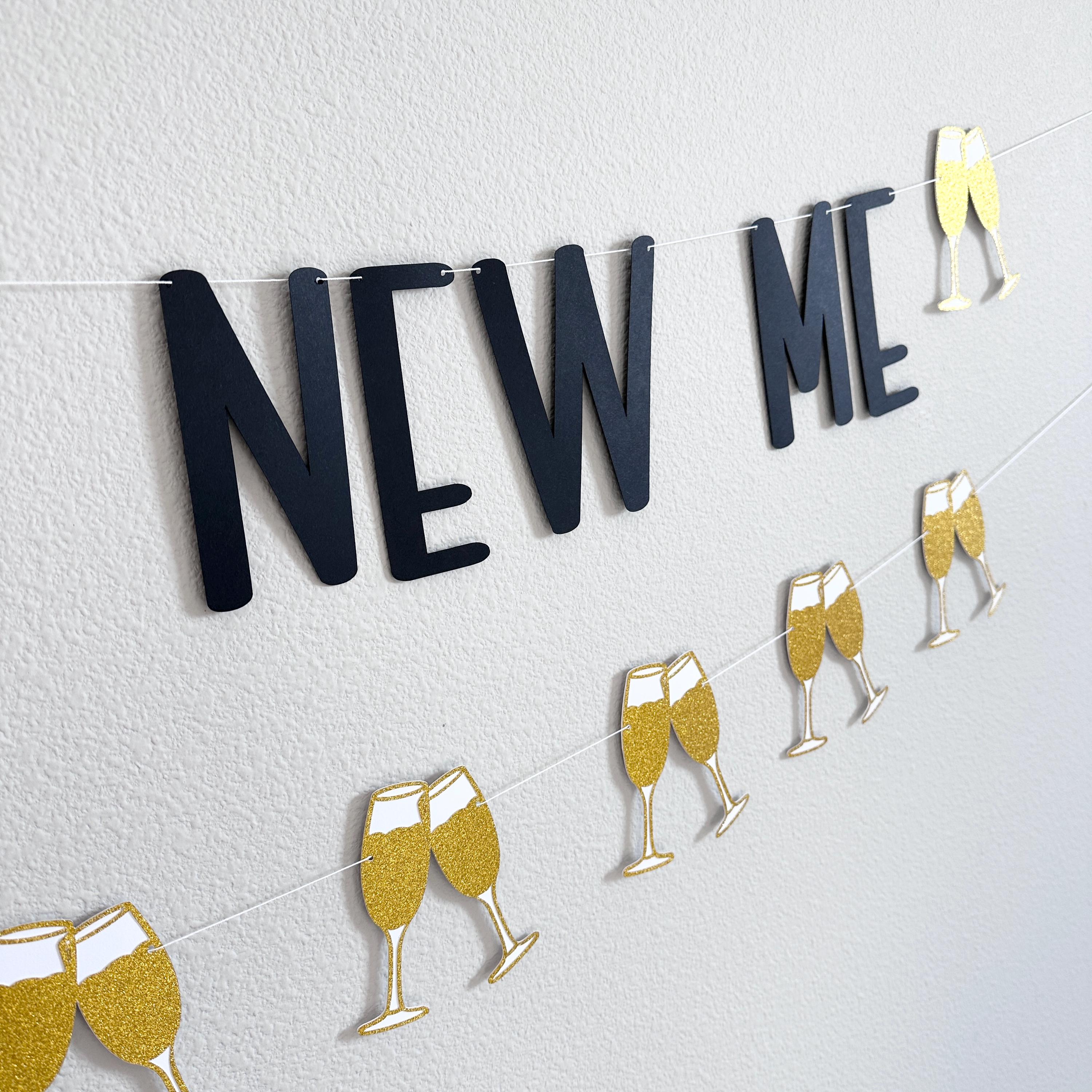 New Year New Me, New Year New Me Banner, New Year New Me Decorations, New Years Eve Decorations, New Years 2023