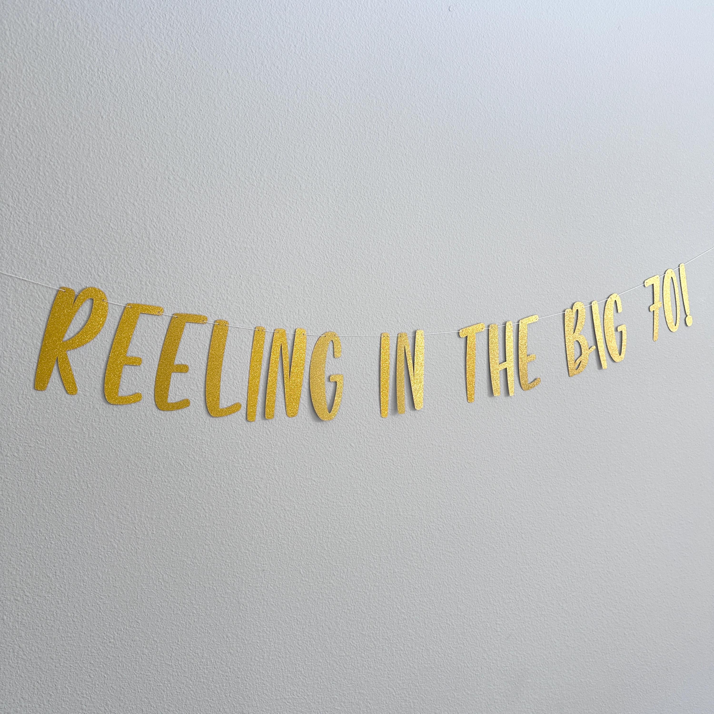 Reeling In The Big 70, 70th Birthday Banner, 70th Birthday Party Decorations, Seventy, Seventieth Birthday Ideas, Fishing Birthday