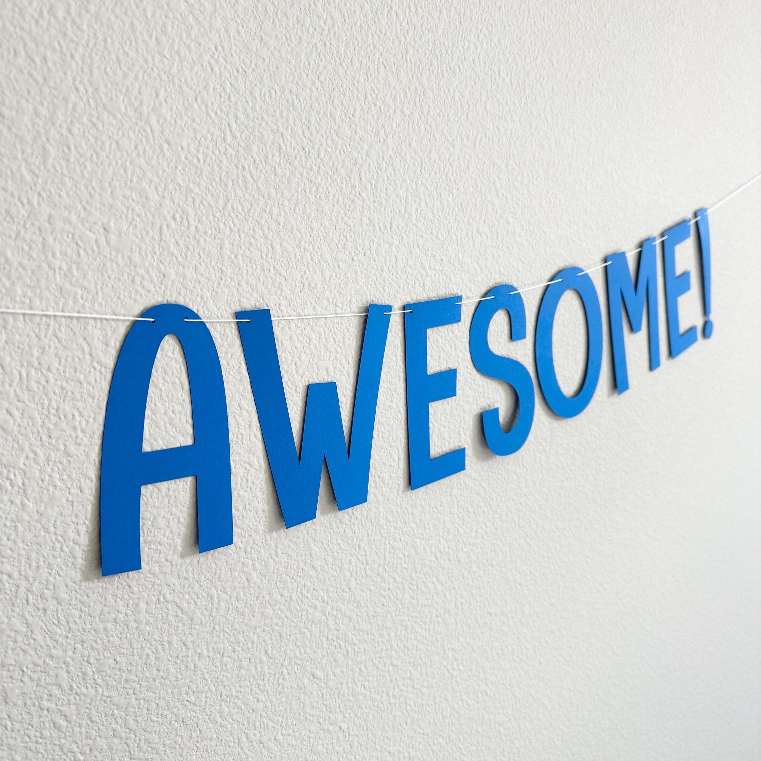 50 & Awesome!, 50th Birthday Party Ideas, 50th Birthday Decorations, Fiftieth Birthday Party Decorations