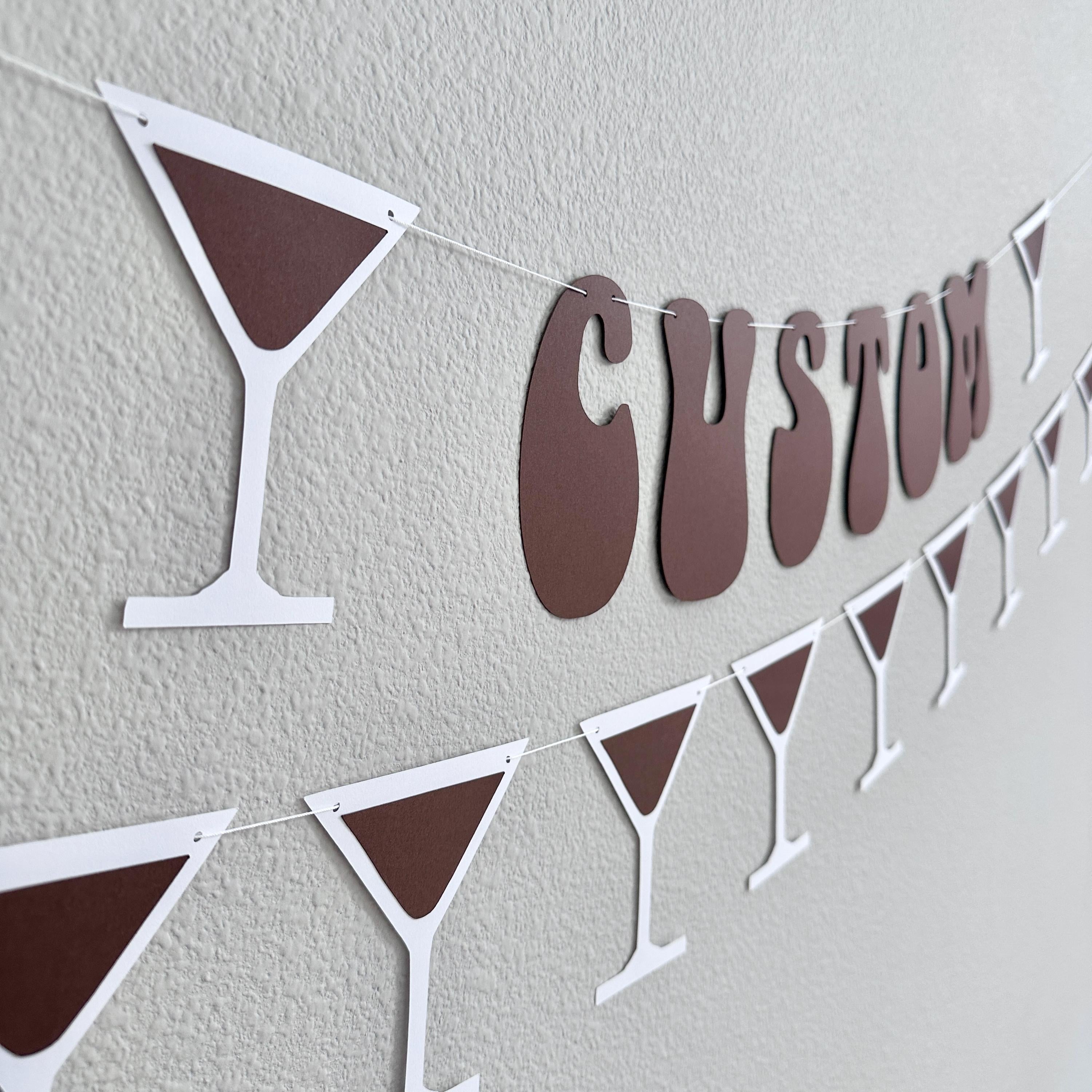 Custom Espresso Banner, Espresso Martini, Espresso Martini Decorations, Espresso Birthday, Espresso Bachelorette Party, Martini Theme