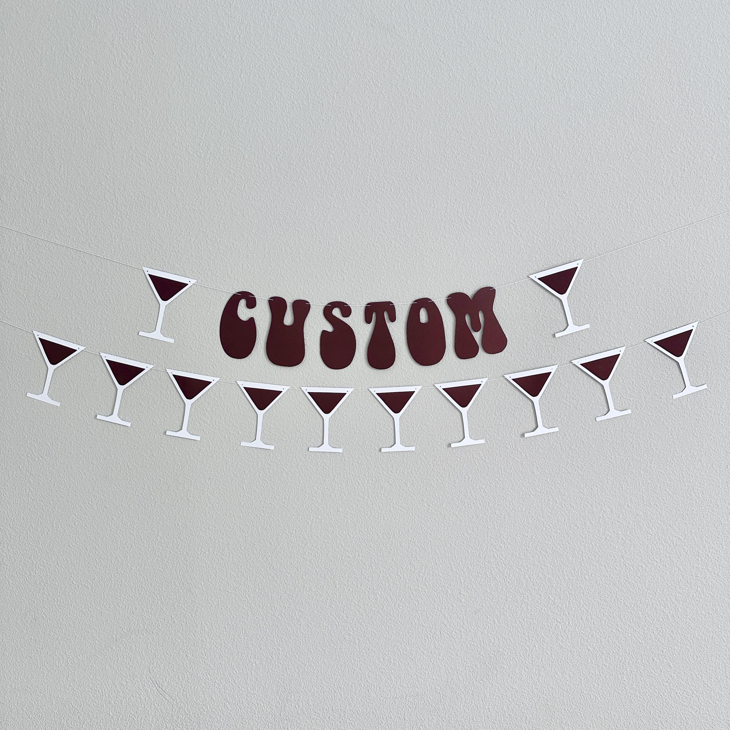 Custom Espresso Banner, Espresso Martini, Espresso Martini Decorations, Espresso Birthday, Espresso Bachelorette Party, Martini Theme