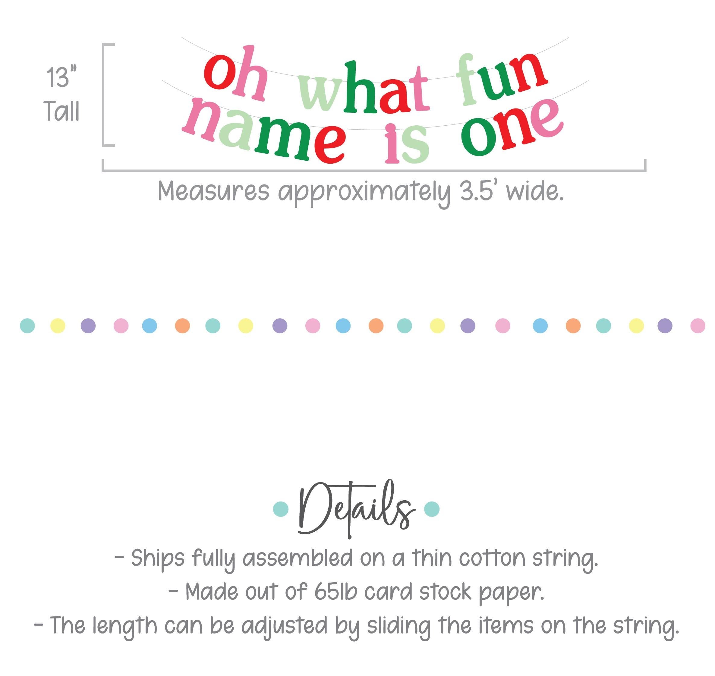 Oh What Fun Name Is One, 1st Birthday Decorations, Christmas Themed First Birthday Party Theme Ideas, Oh What Fun I&#39;m One Decorations