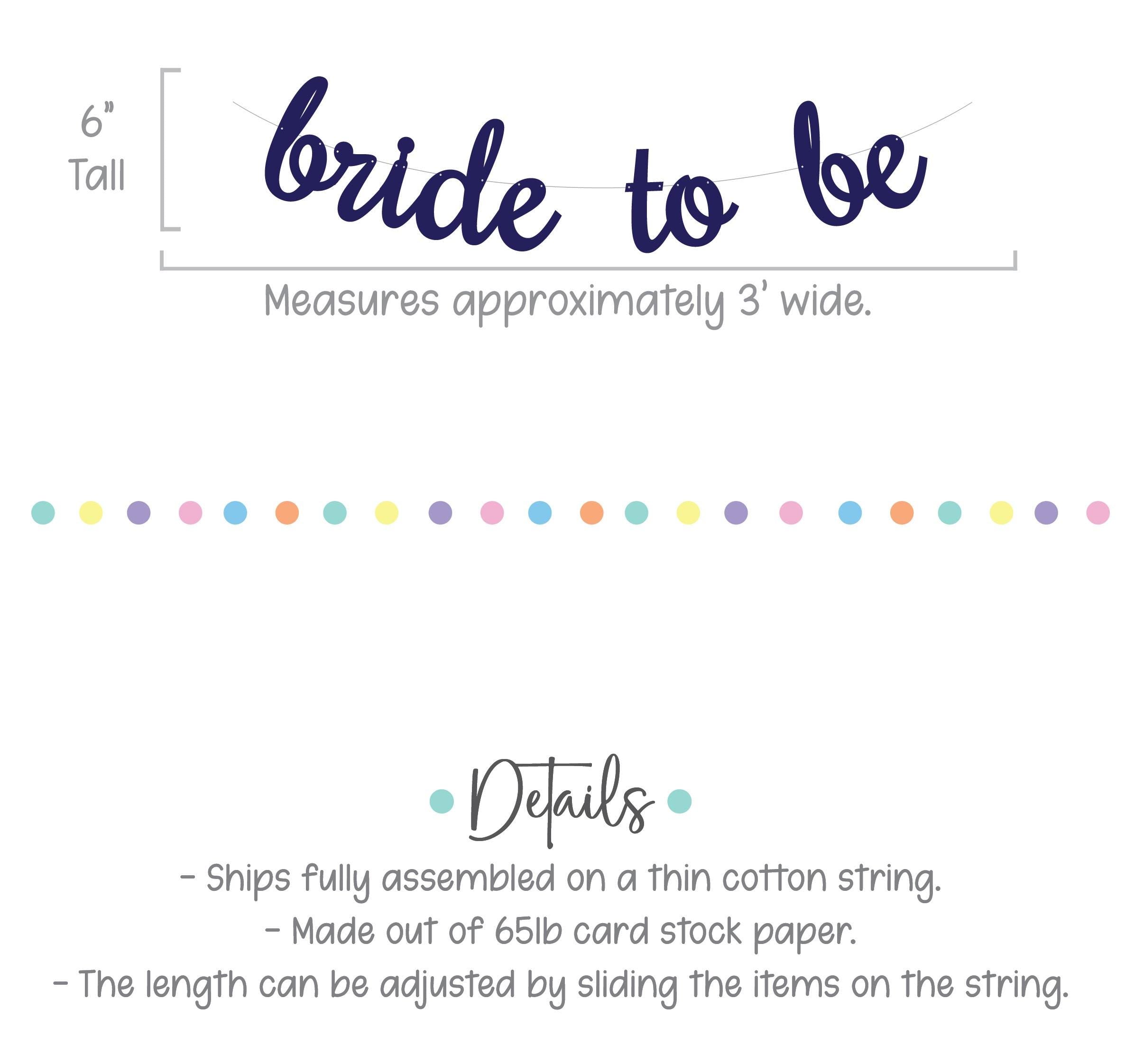 Bride To Be, Bride To Be Banner, Bridal Shower Decorations, Bridal Shower Banner, Engagement Party, Classy Cursive Bachelorette Party Banner