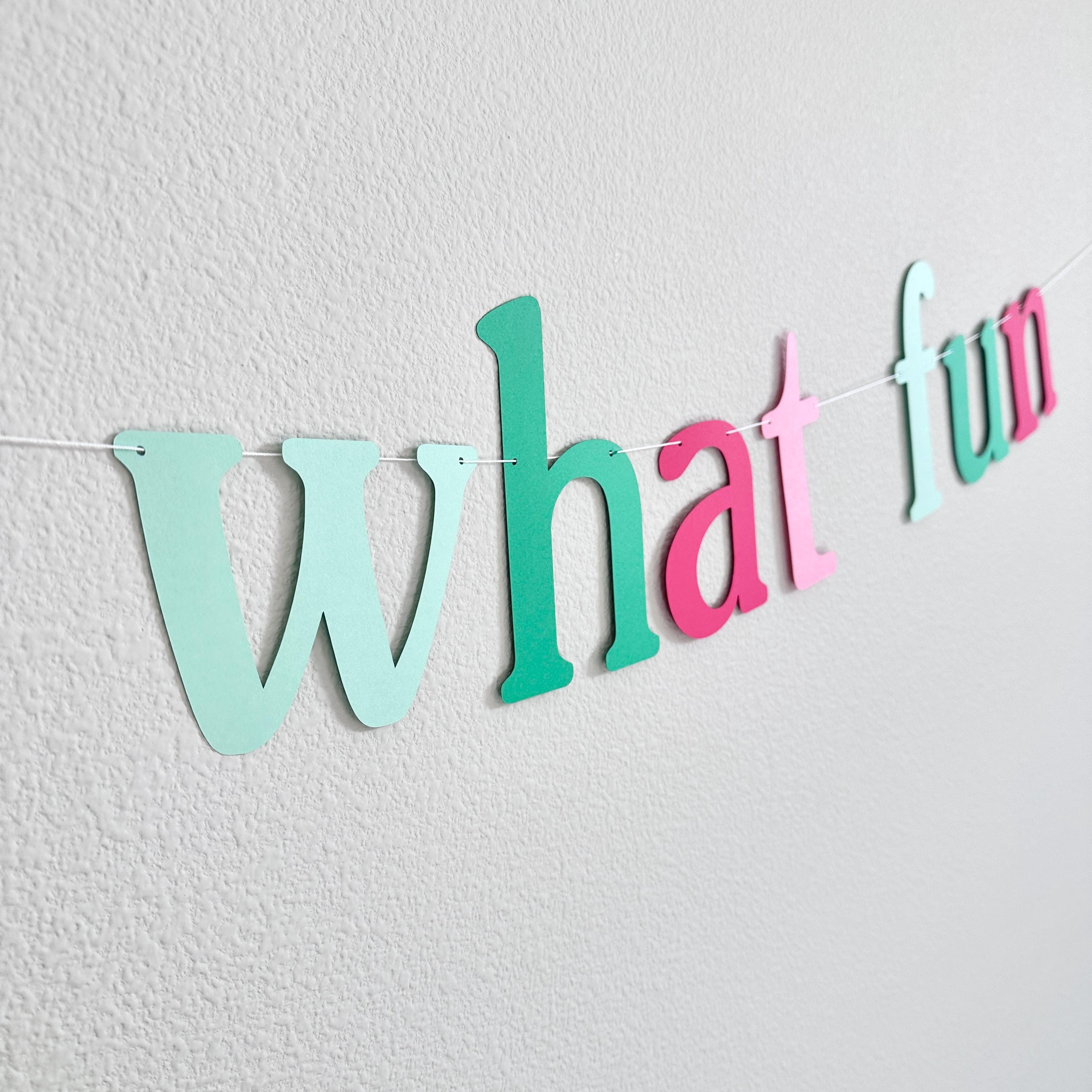 Oh What Fun, Oh What Fun Banner, Christmas Decorations, Christmas Backdrop, Christmas Banner, Christmas Trends