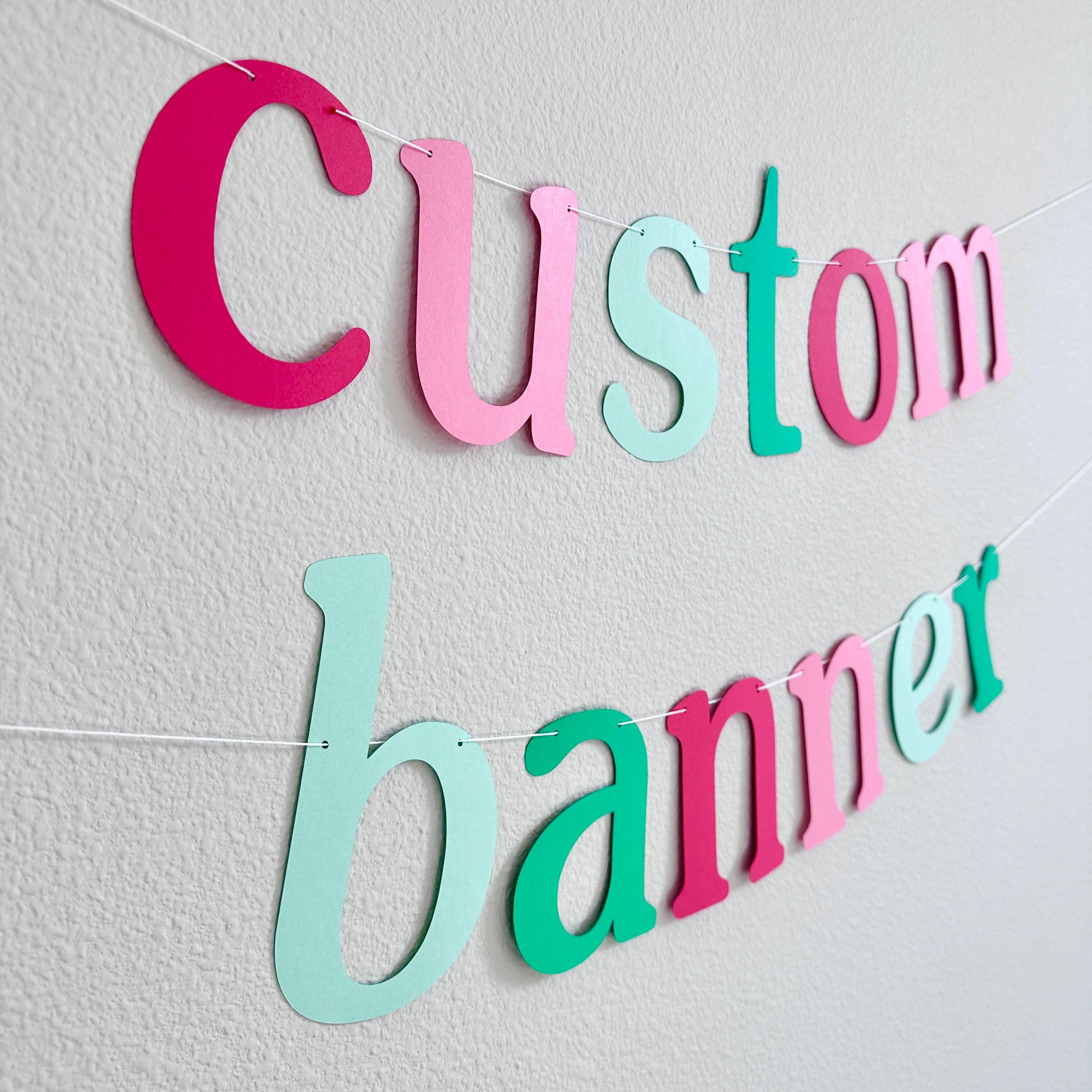 Custom Banner, Custom Christmas Themed Banner, Our Favorite Things Decorations, Home For The Holidays Banner, Custom Holiday Banner