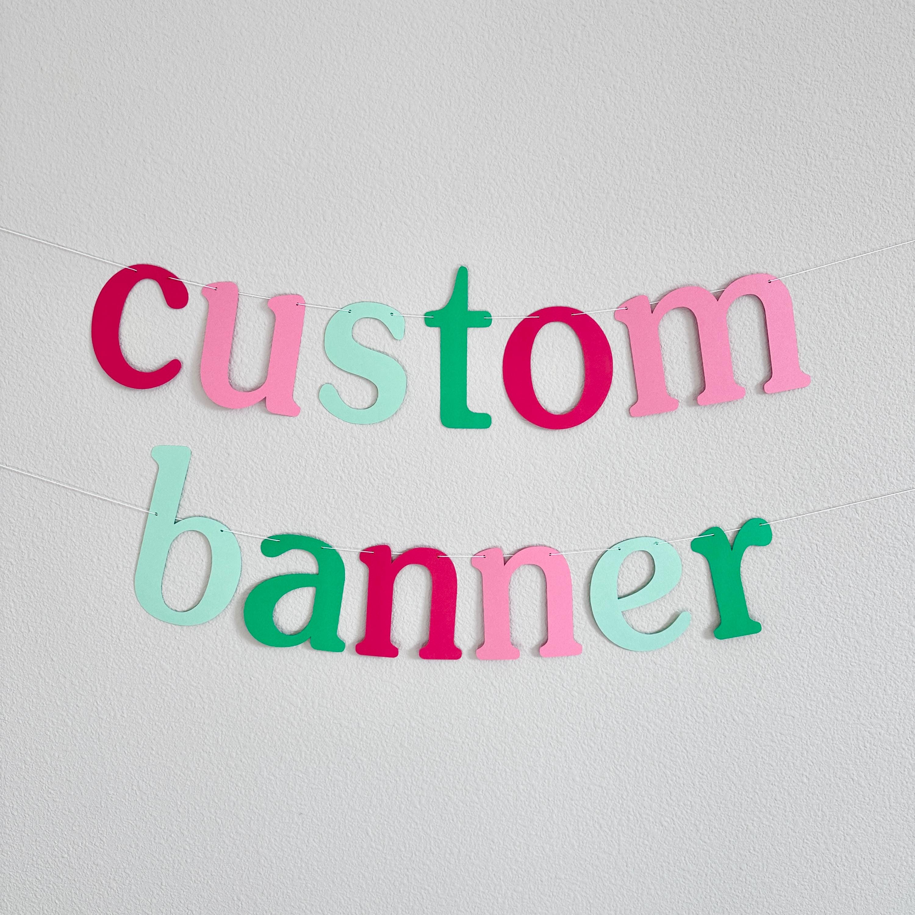 Custom Banner, Custom Christmas Themed Banner, Our Favorite Things Decorations, Home For The Holidays Banner, Custom Holiday Banner