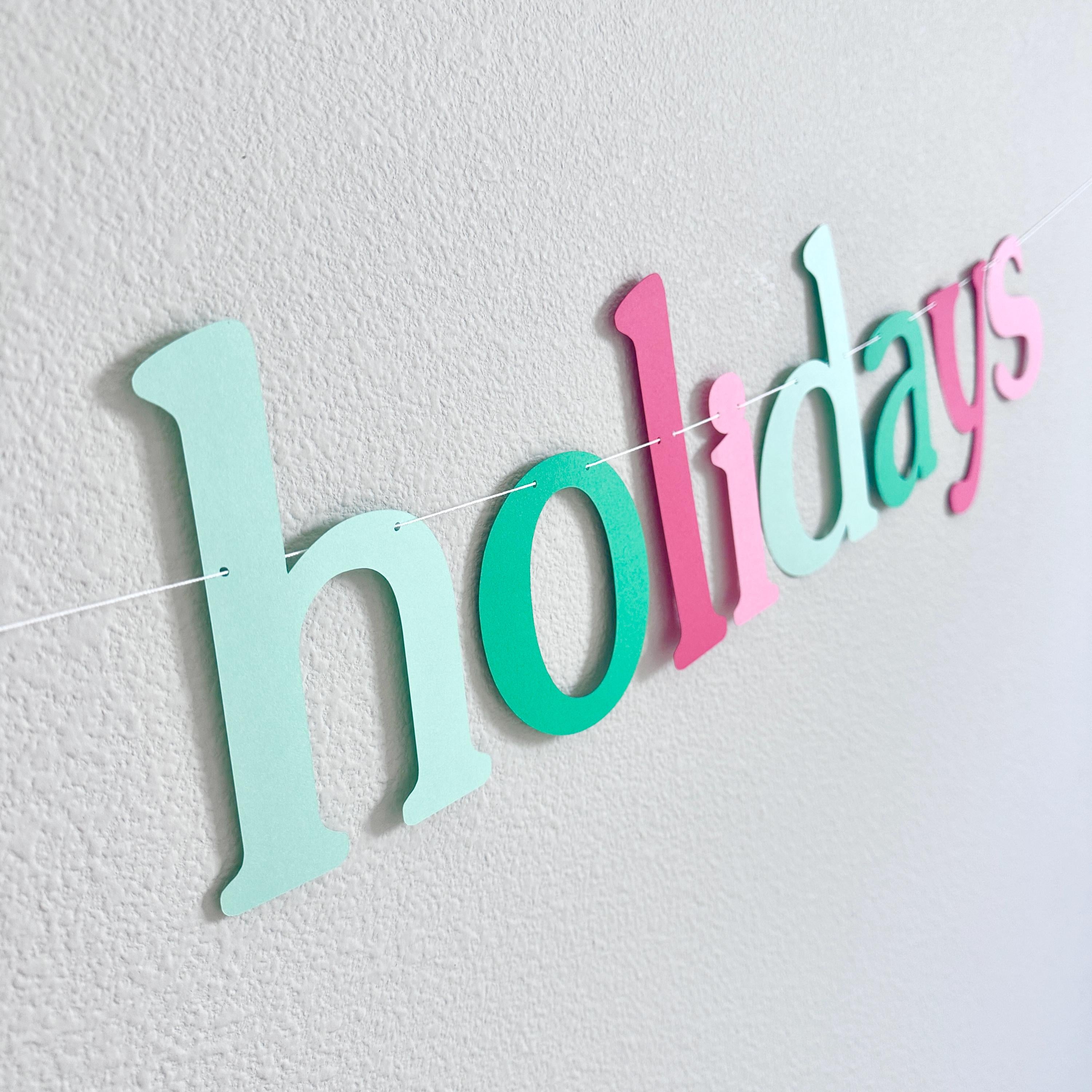 Home For The Holidays, Holiday Party Banner, Christmas Homecoming Decorations, Home For The Holidays Banner, Holiday Party Celebration