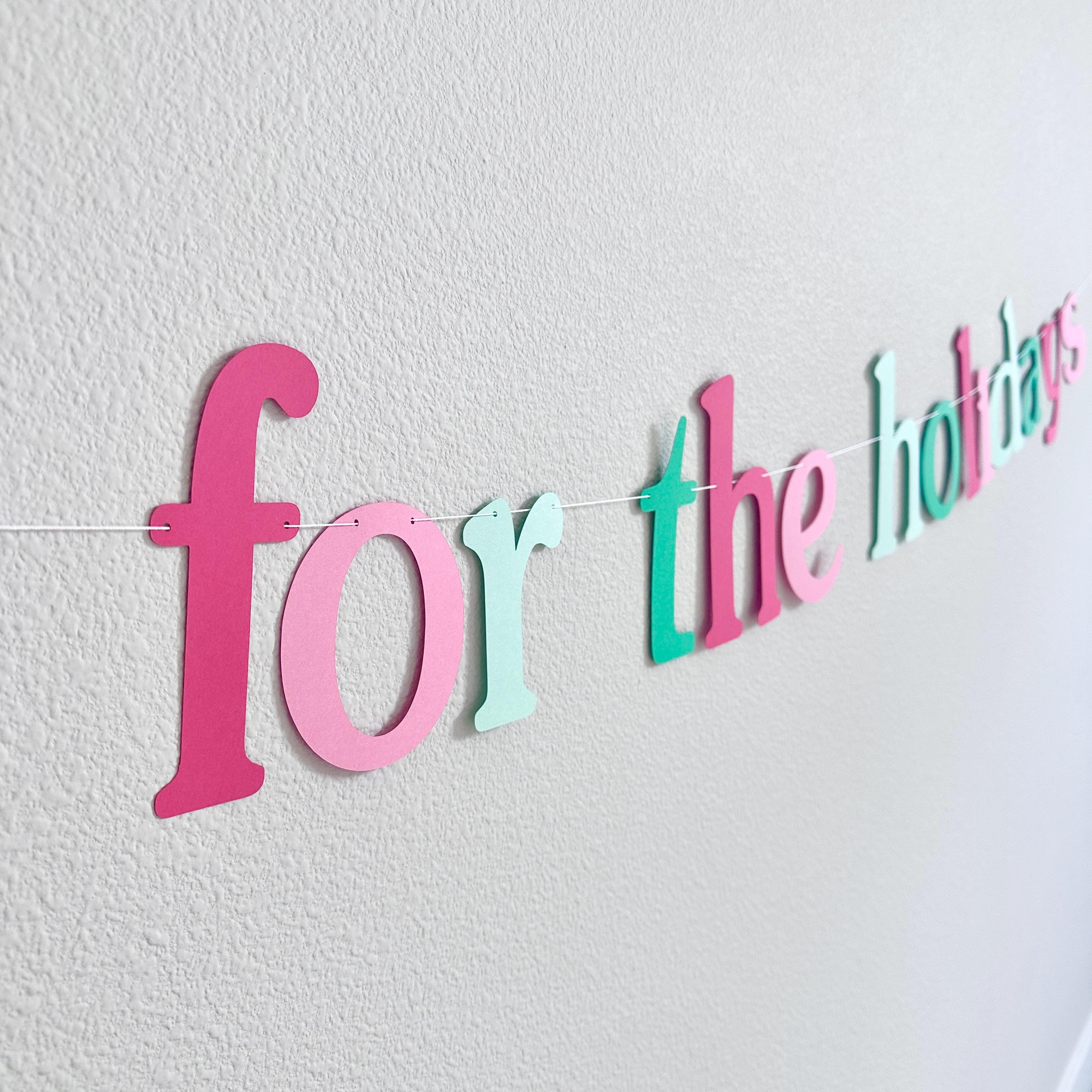 Home For The Holidays, Holiday Party Banner, Christmas Homecoming Decorations, Home For The Holidays Banner, Holiday Party Celebration