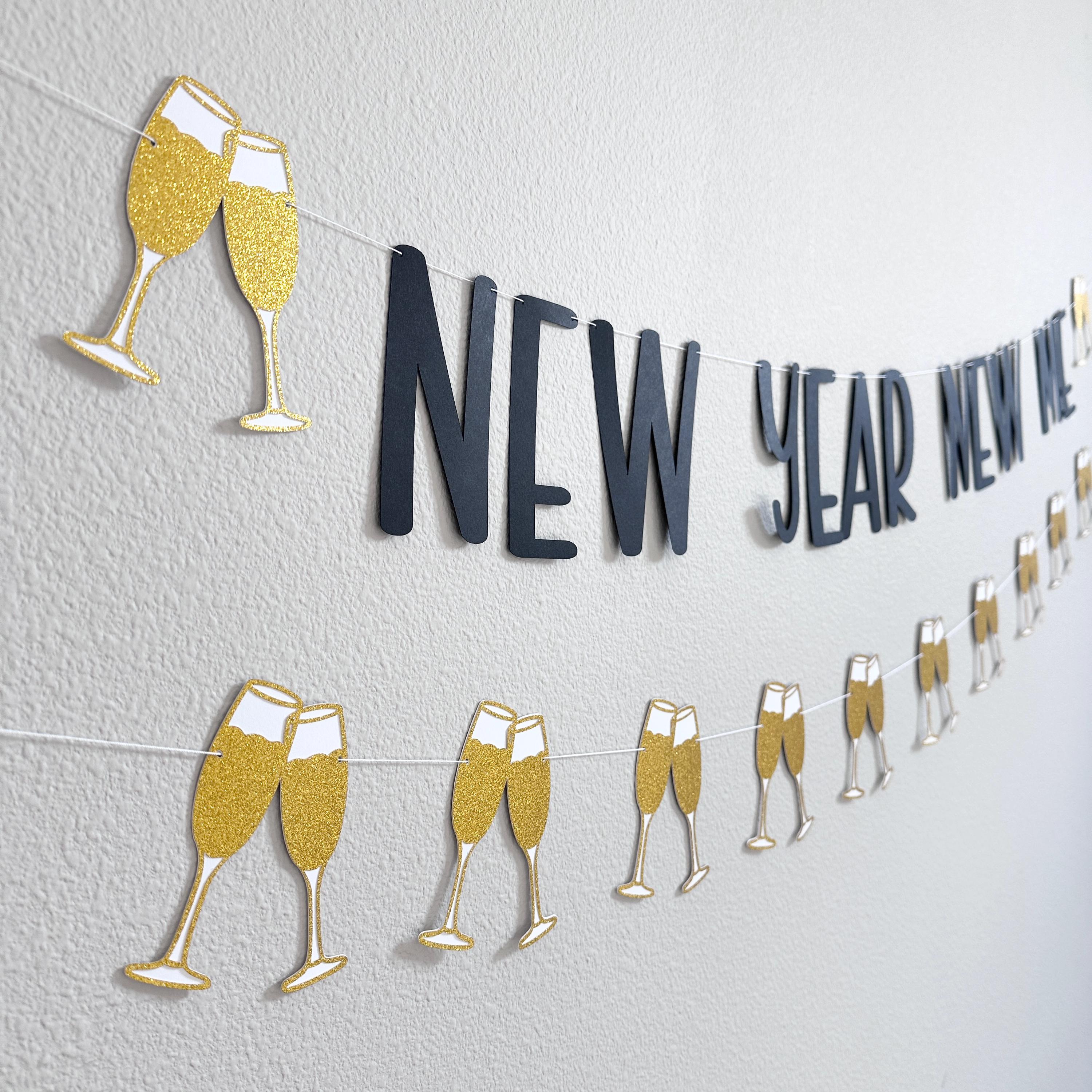 New Year New Me, New Year New Me Banner, New Year New Me Decorations, New Years Eve Decorations, New Years 2024
