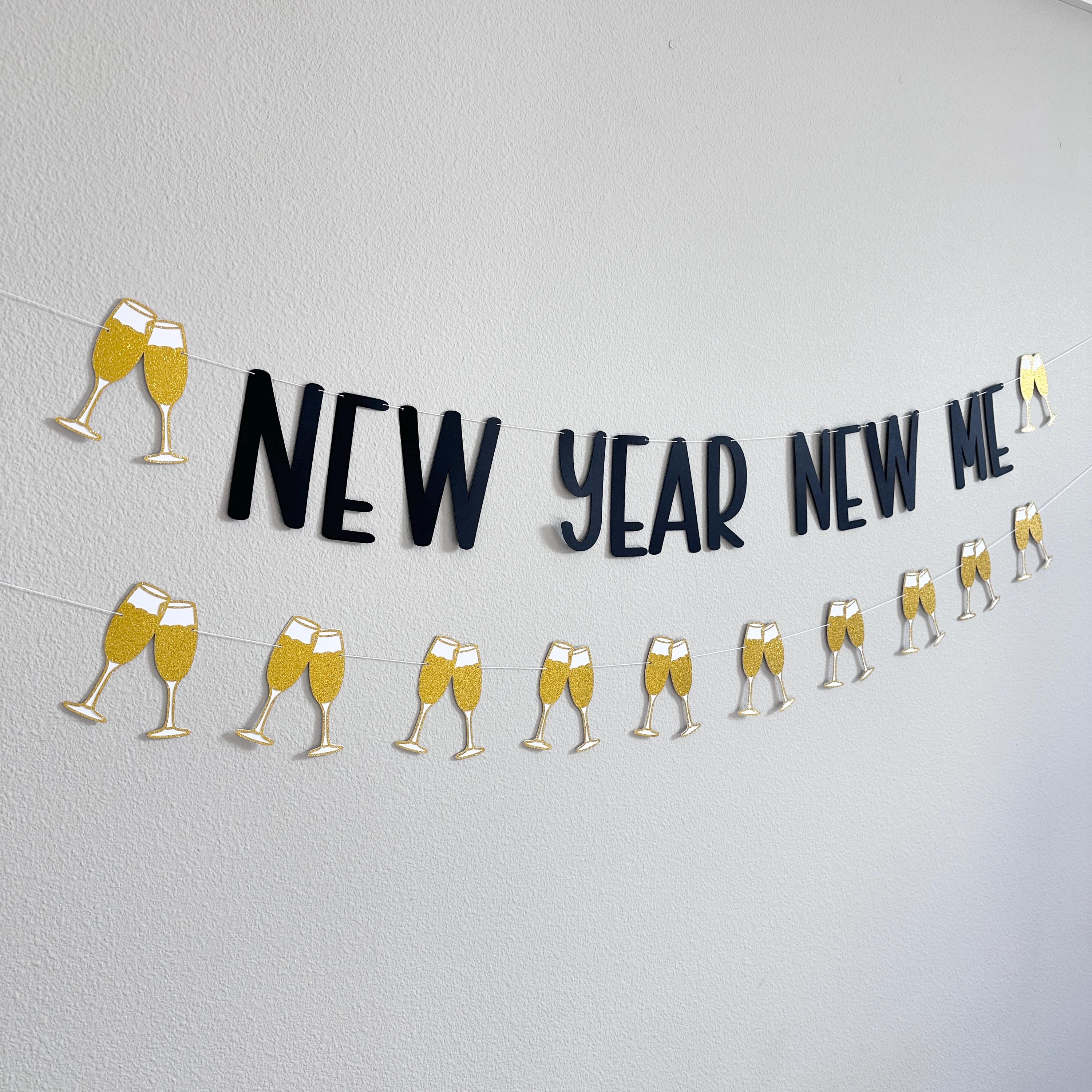 New Year New Me, New Year New Me Banner, New Year New Me Decorations, New Years Eve Decorations, New Years 2023
