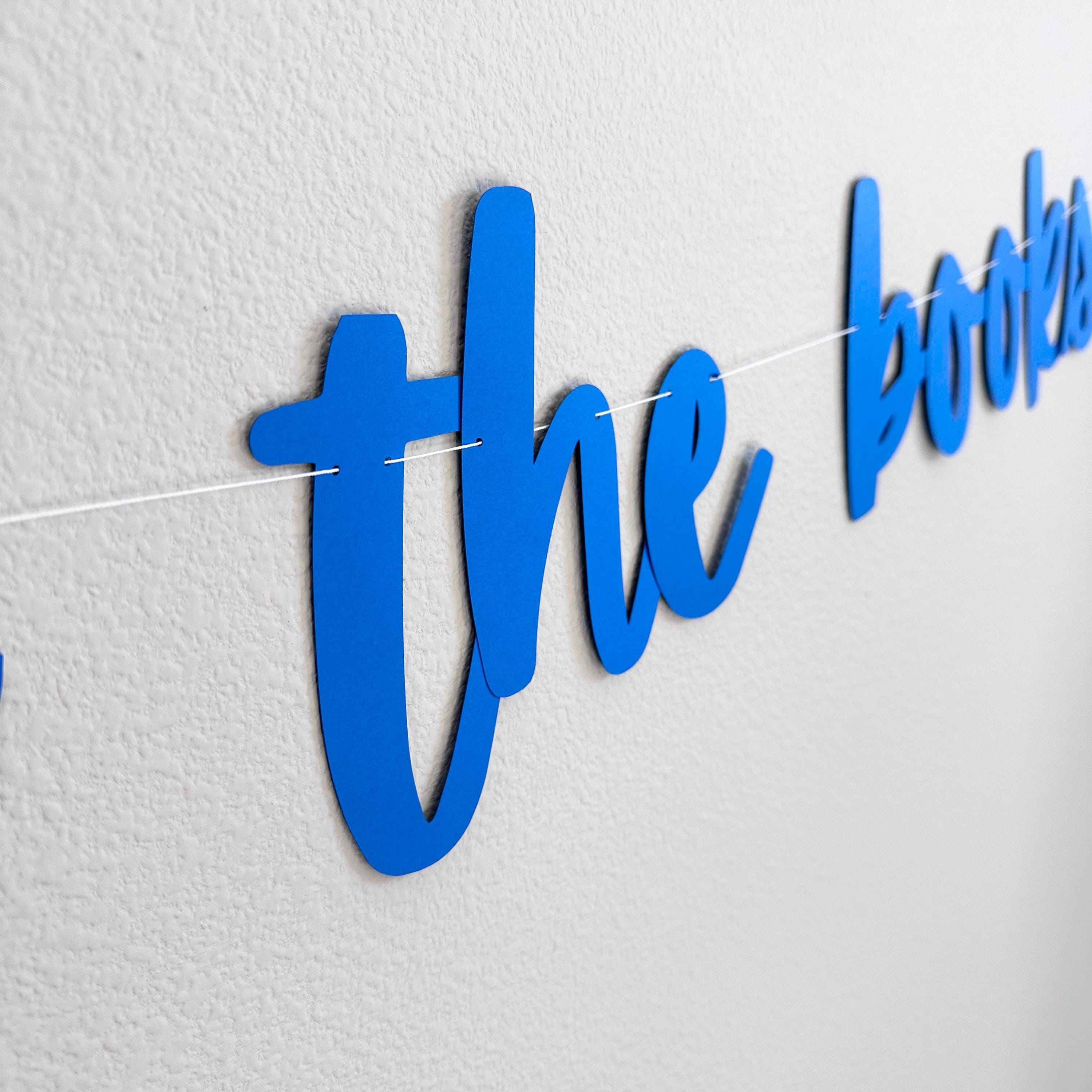 ONE For The Books, 1st Birthday Theme Ideas, One For The Books Decorations, First Birthday Party Banner, Royal Blue One For The Books