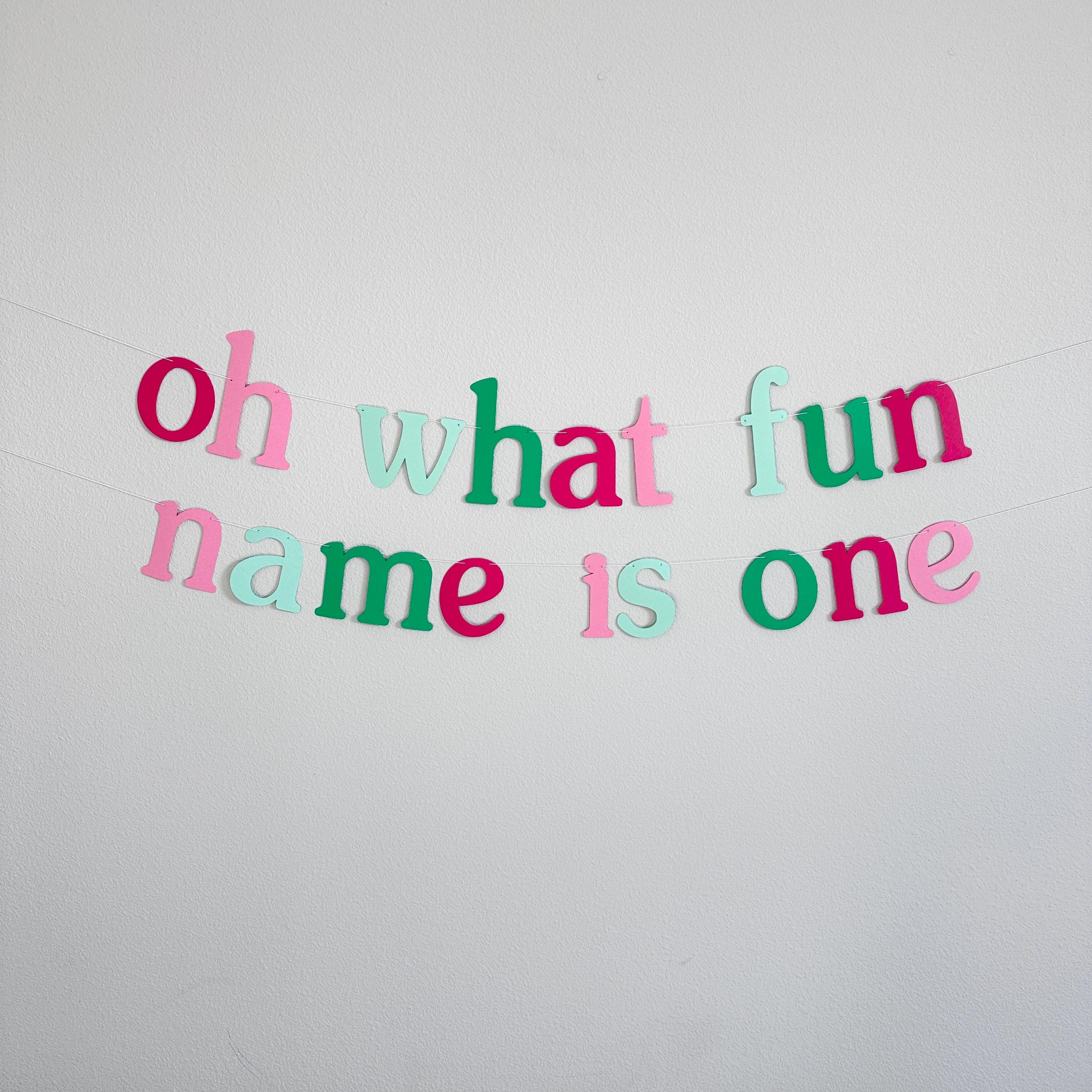 Oh What Fun Name Is One, 1st Birthday Decorations, Christmas Themed First Birthday Party Theme Ideas, Oh What Fun I&#39;m One Decorations