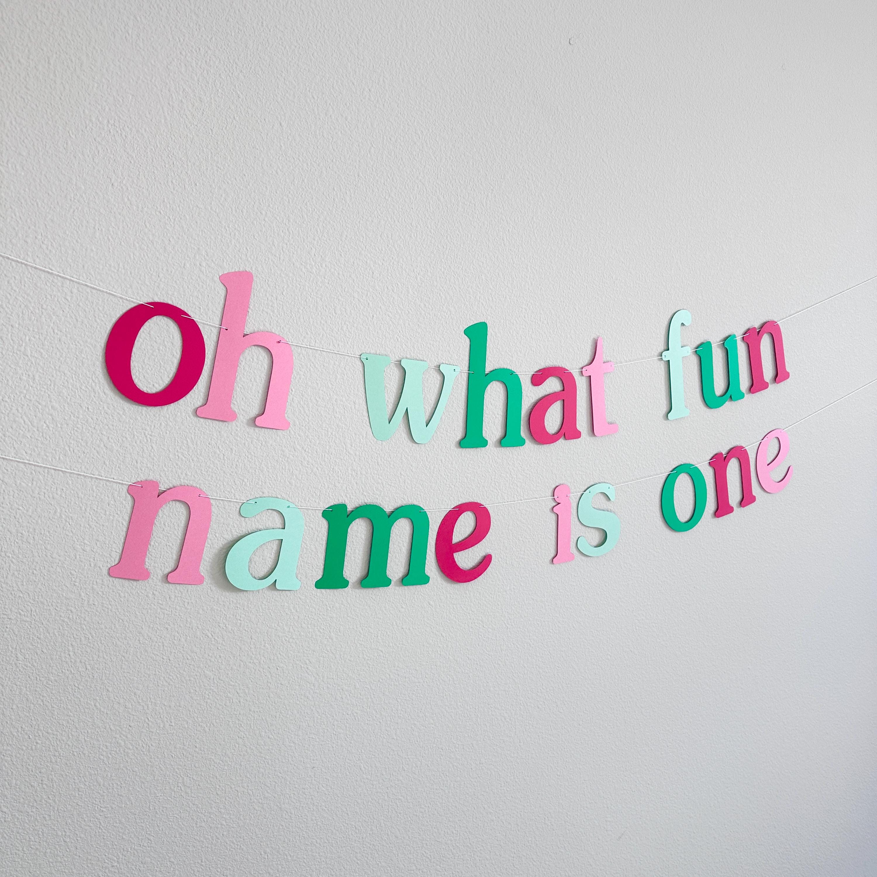 Oh What Fun Name Is One, 1st Birthday Decorations, Christmas Themed First Birthday Party Theme Ideas, Oh What Fun I&#39;m One Decorations