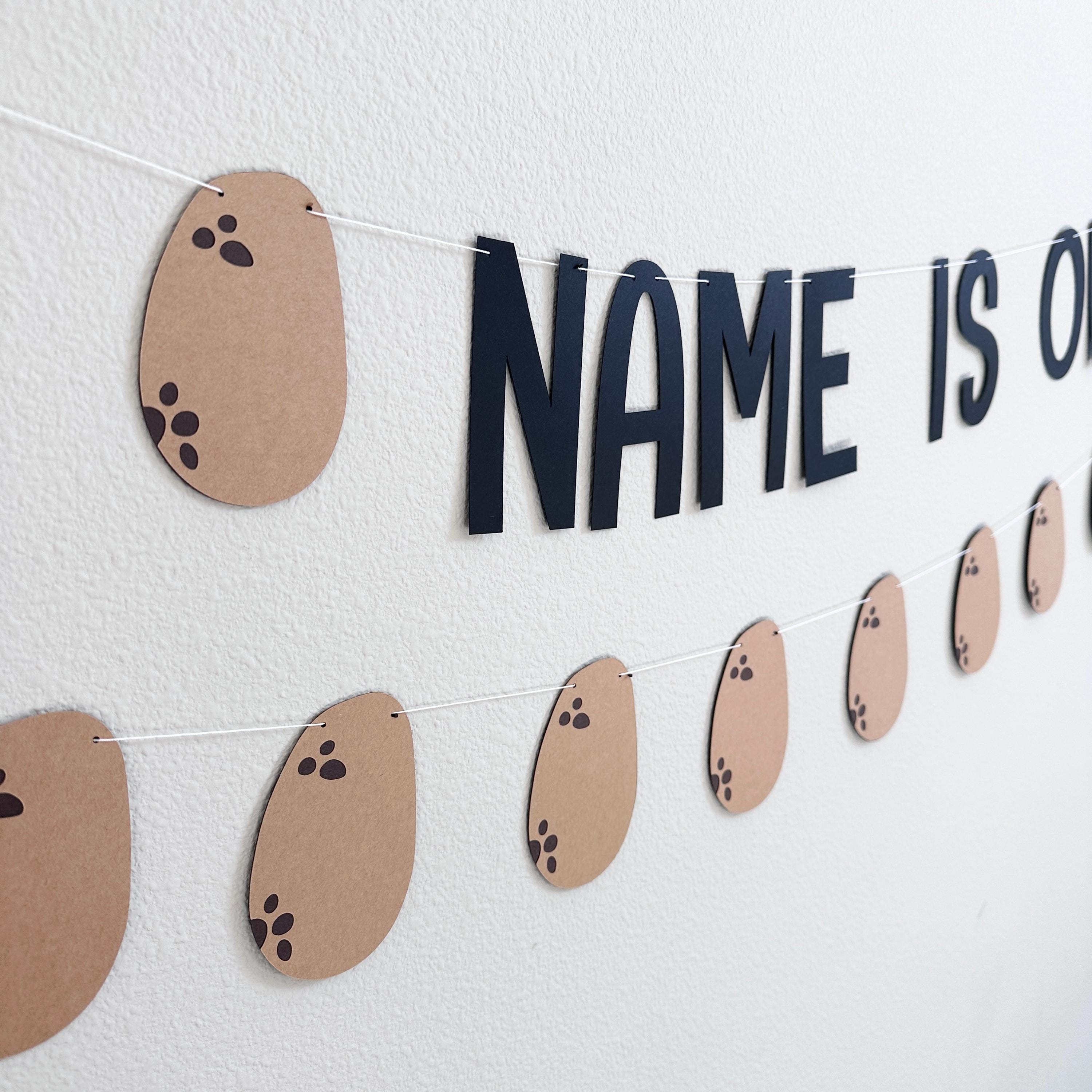Potato 1st Birthday Banner, First Birthday Theme Ideas, Potato Birthday Banner, Name Is One Decorations, Potato birthday Party Decorations