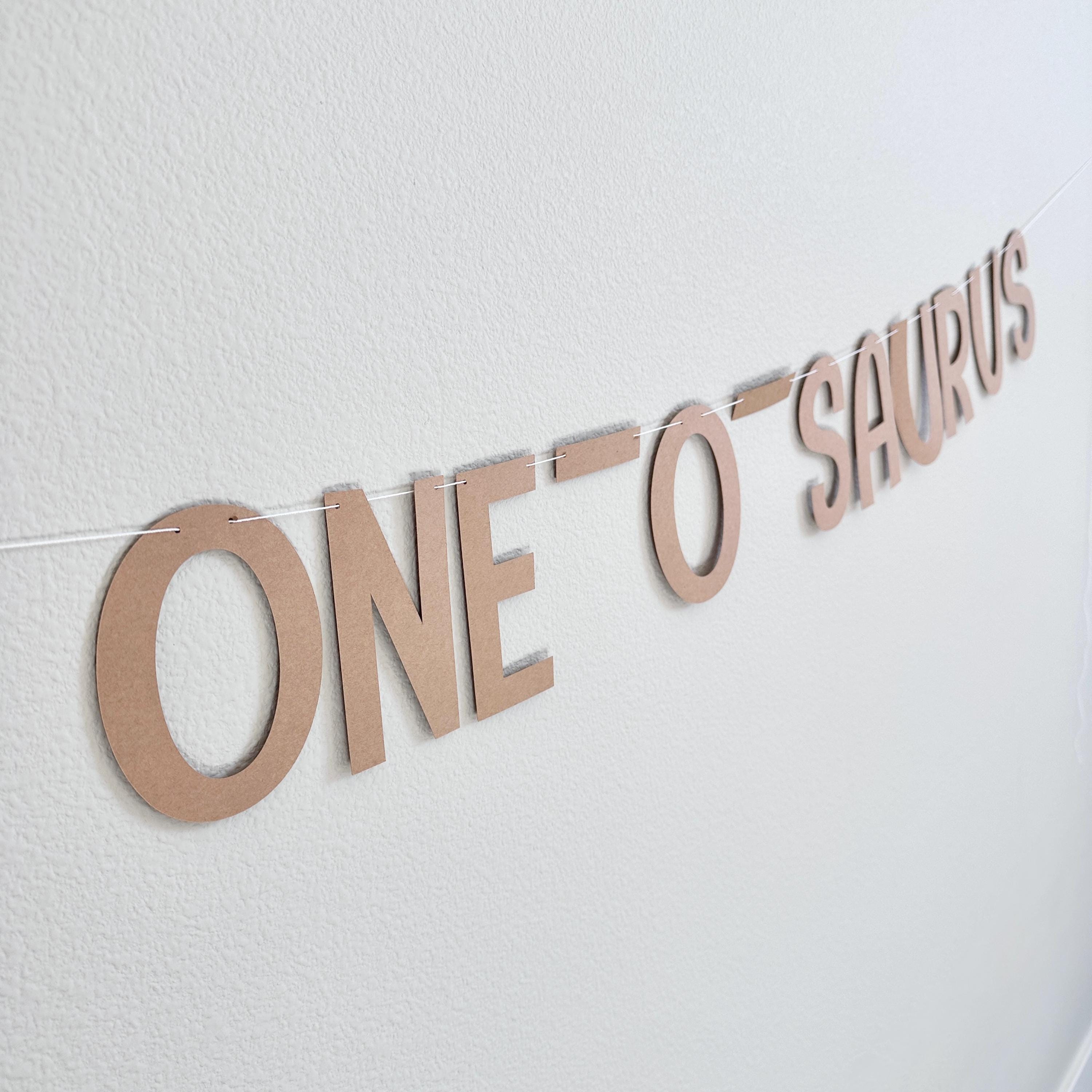 One-o-saurus Banner, Name Is One-O-Saurus Decorations, First Birthday Dinosaur Theme Banner, 1st Birthday Theme Ideas