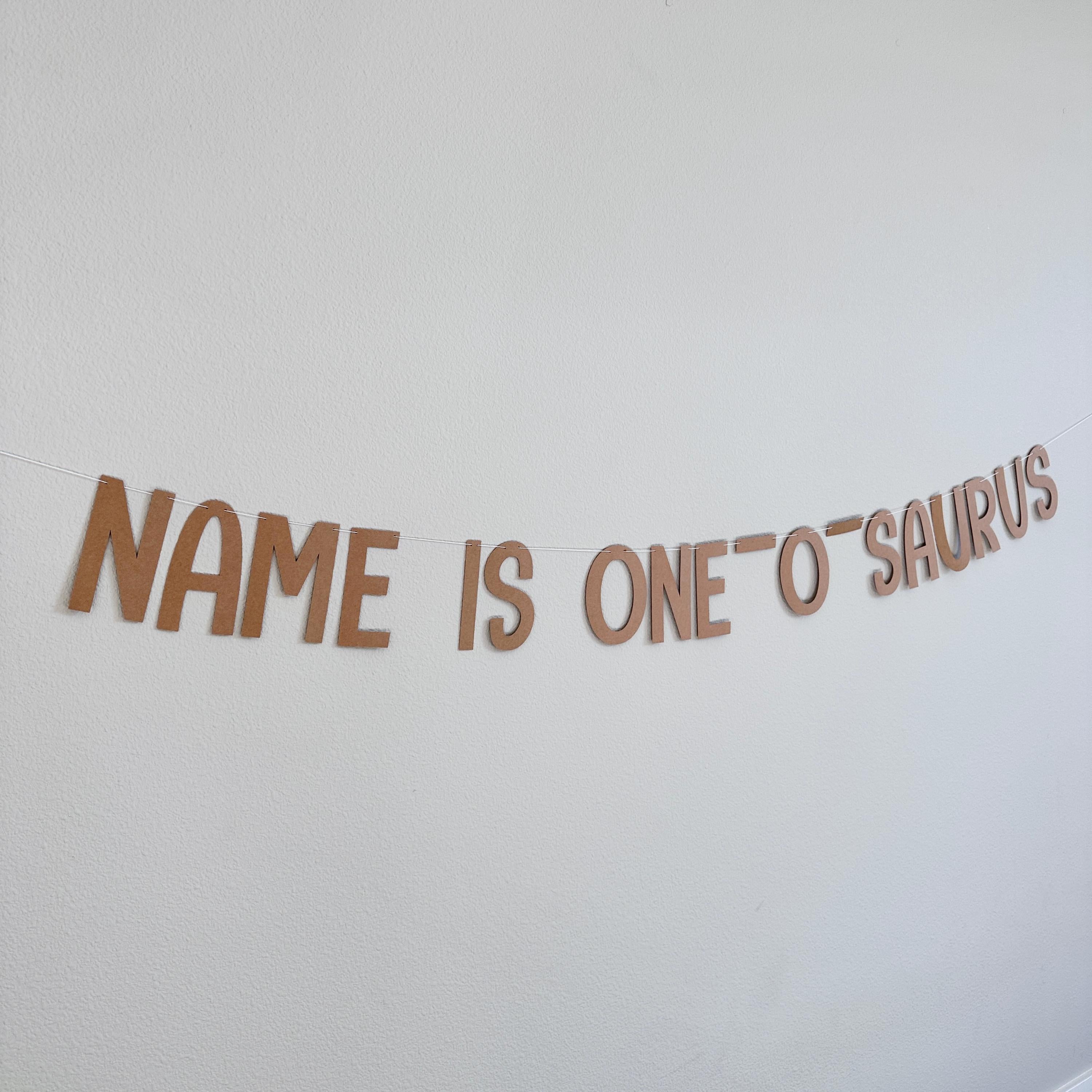 One-o-saurus Banner, Name Is One-O-Saurus Decorations, First Birthday Dinosaur Theme Banner, 1st Birthday Theme Ideas