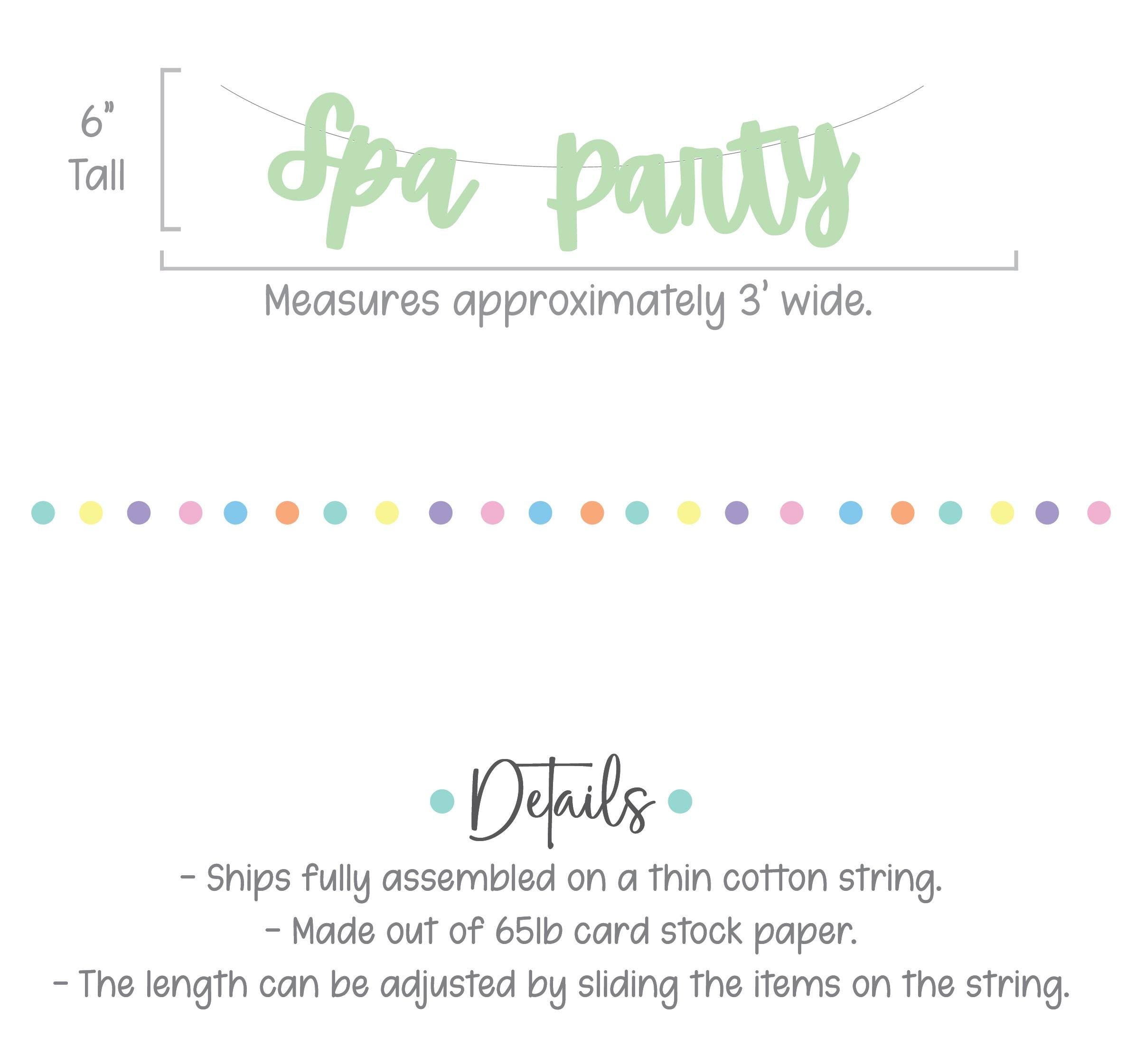 Spa Party, Spa Birthday, Spa Themed Decorations, Spa Birthday Party Banner, Spa Day Decorations, Spa Party, Girl&#39;s Night Ideas