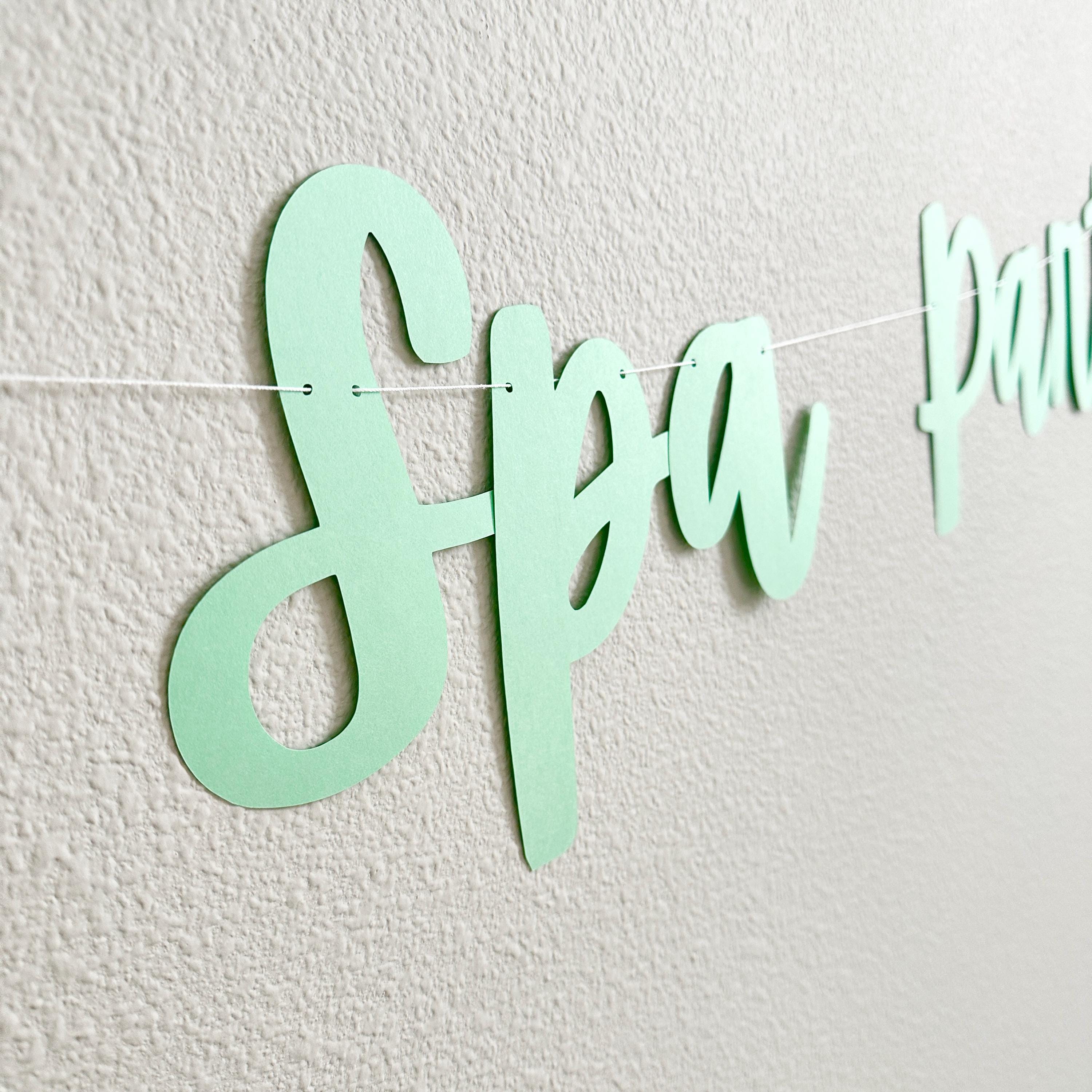 Spa Party, Spa Birthday, Spa Themed Decorations, Spa Birthday Party Banner, Spa Day Decorations, Spa Party, Girl&#39;s Night Ideas