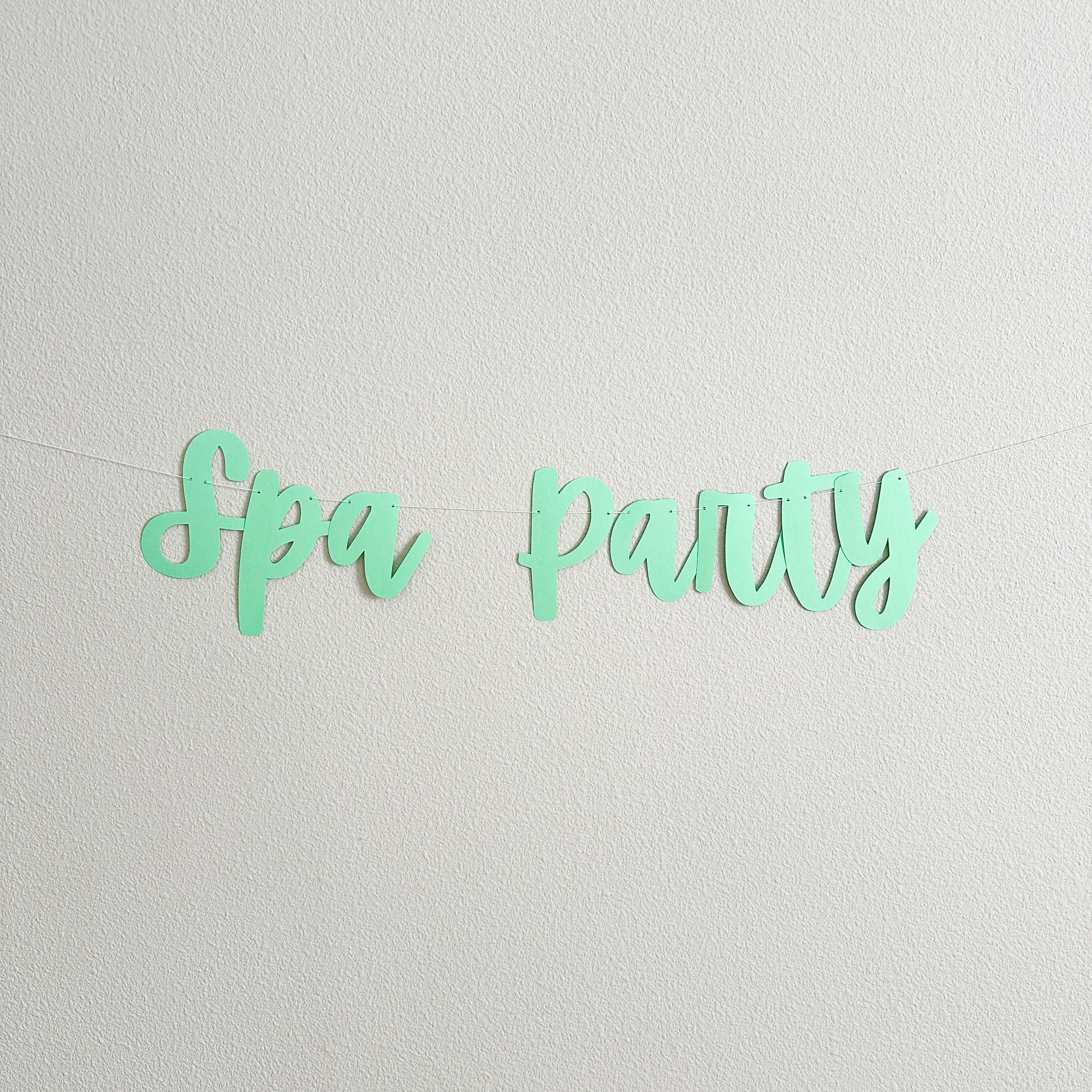 Spa Party, Spa Birthday, Spa Themed Decorations, Spa Birthday Party Banner, Spa Day Decorations, Spa Party, Girl&#39;s Night Ideas