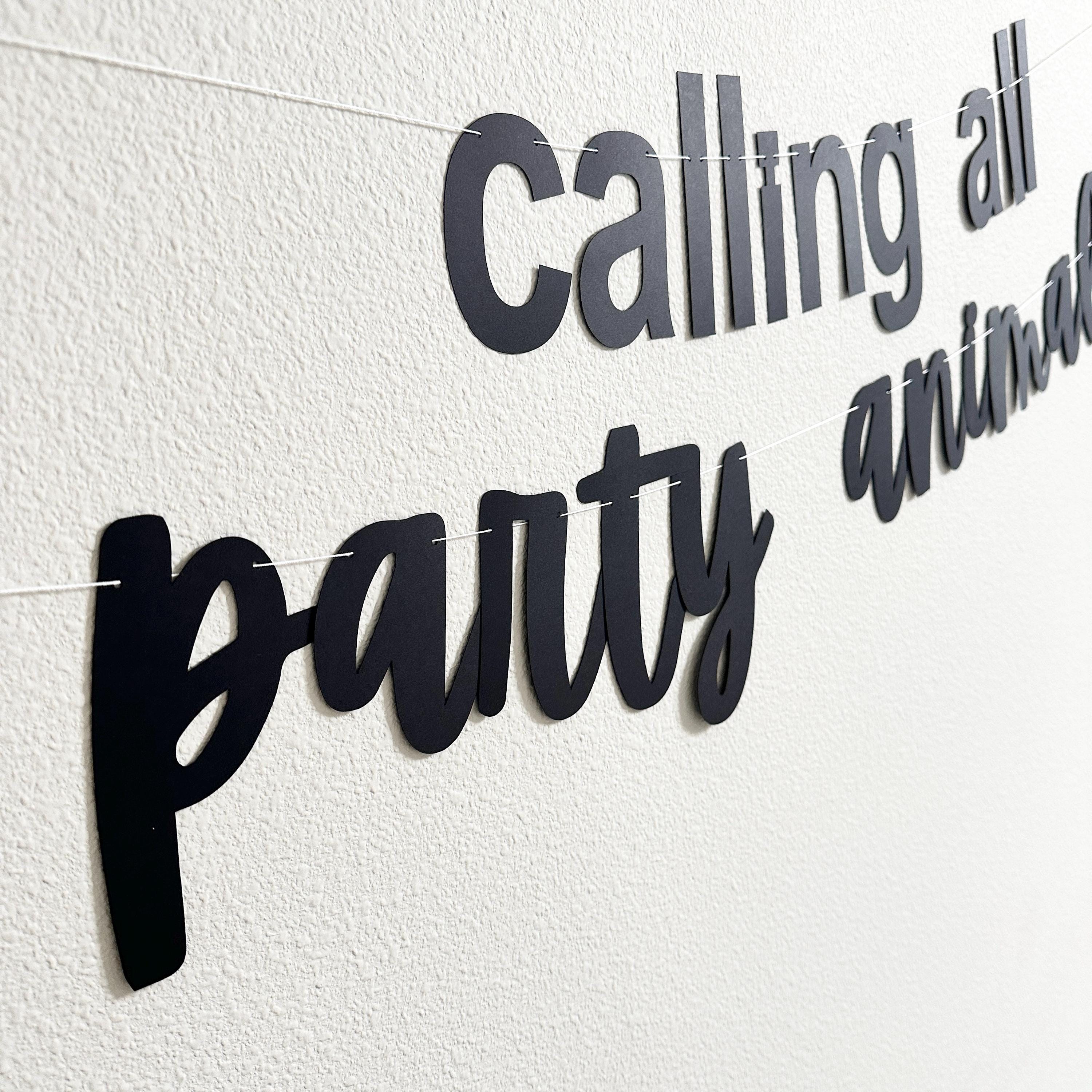 Calling All Party Animals, Animal Themed Birthday Party, Farm Animal Birthday Banners, Jungle Animals Decorations, Party Animal Decorations