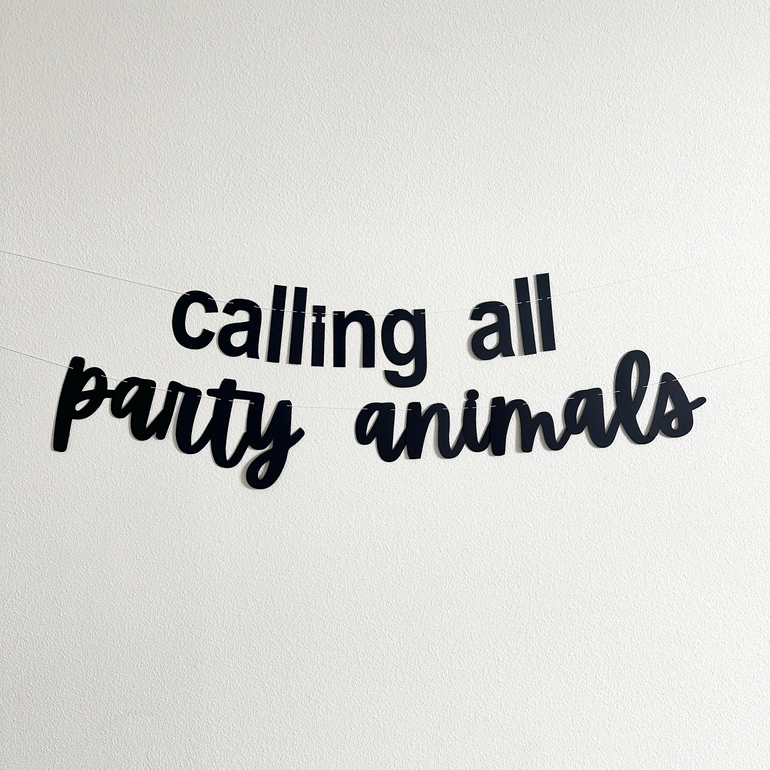Calling All Party Animals, Animal Themed Birthday Party, Farm Animal Birthday Banners, Jungle Animals Decorations, Party Animal Decorations