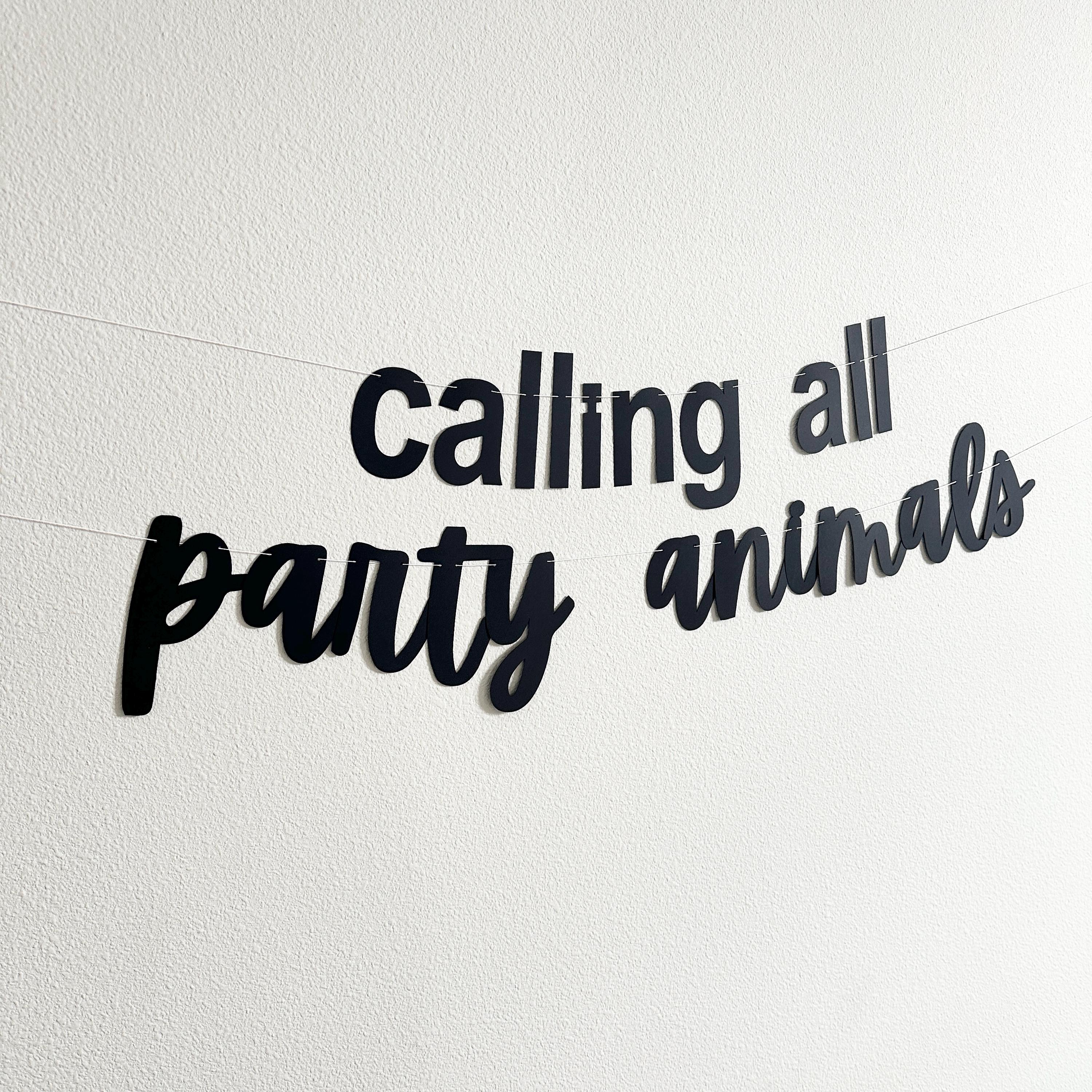 Calling All Party Animals, Animal Themed Birthday Party, Farm Animal Birthday Banners, Jungle Animals Decorations, Party Animal Decorations