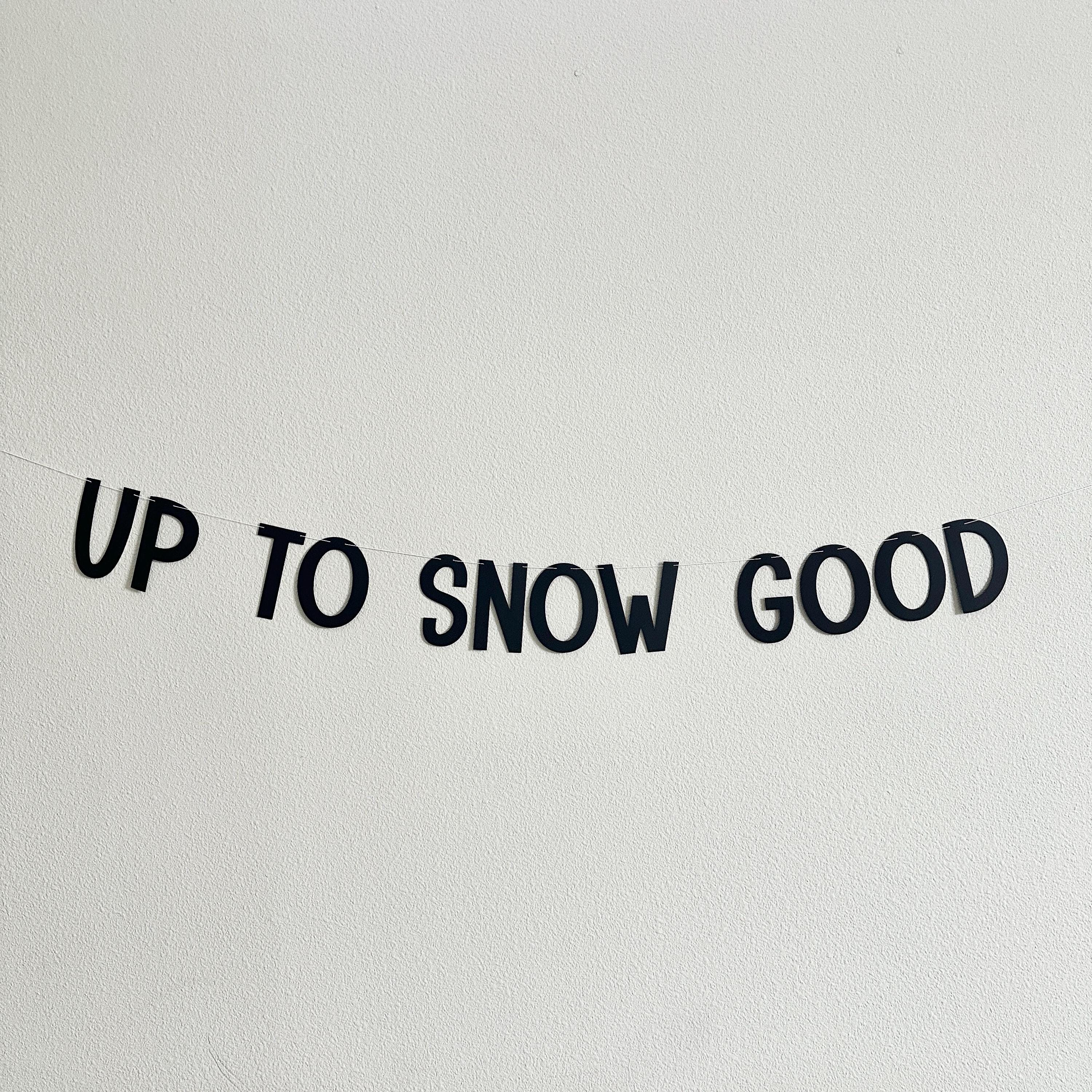 Up To Snow Good, Up To Snow Good Decorations, Up To Snow Good Banner, Winter Bachelorette, Up To No Good Decorations