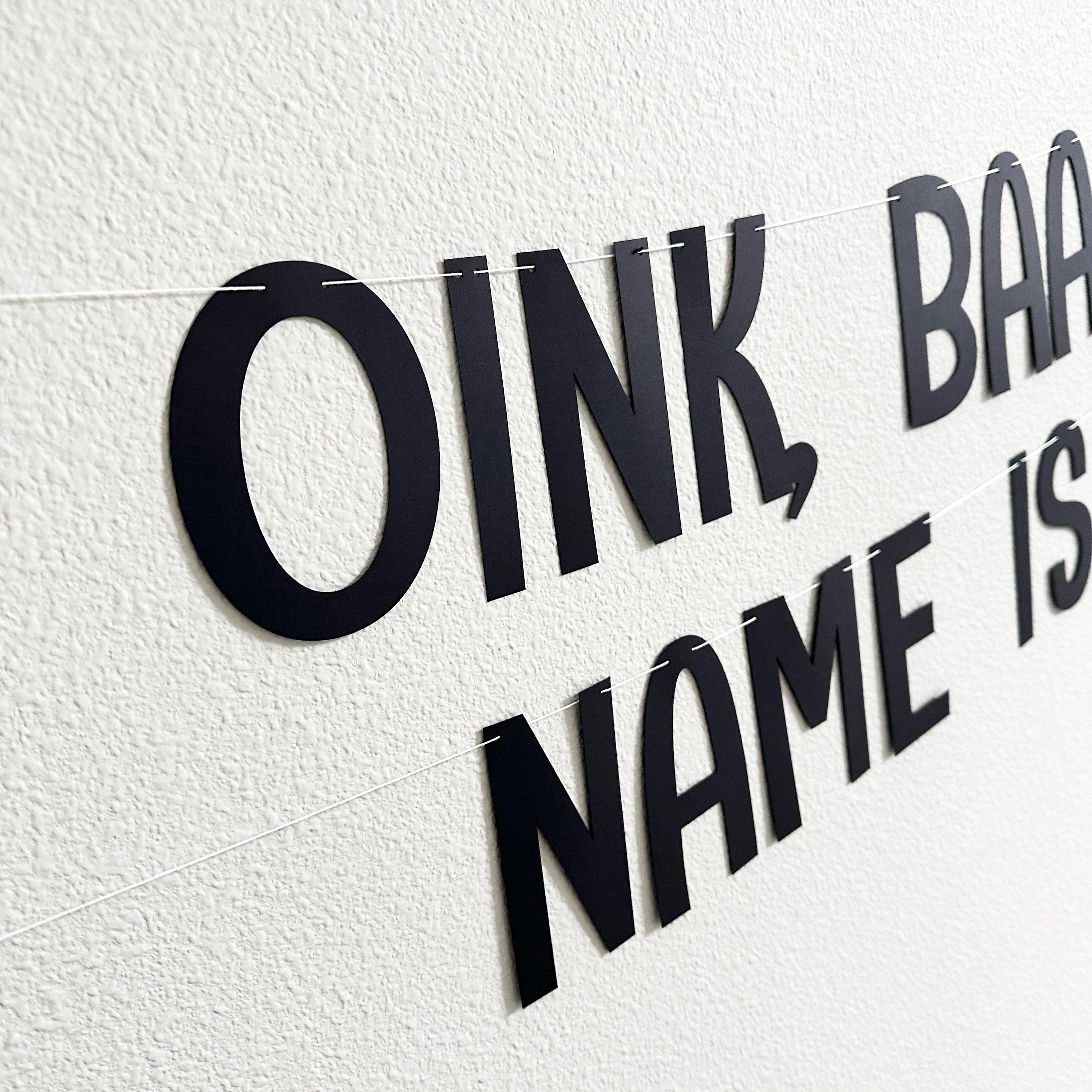 Oink Baa Moo Name Is Two, Animal Themed Birthday Banner, Farm Birthday Party Decorations, Farm Animal Birthday Party