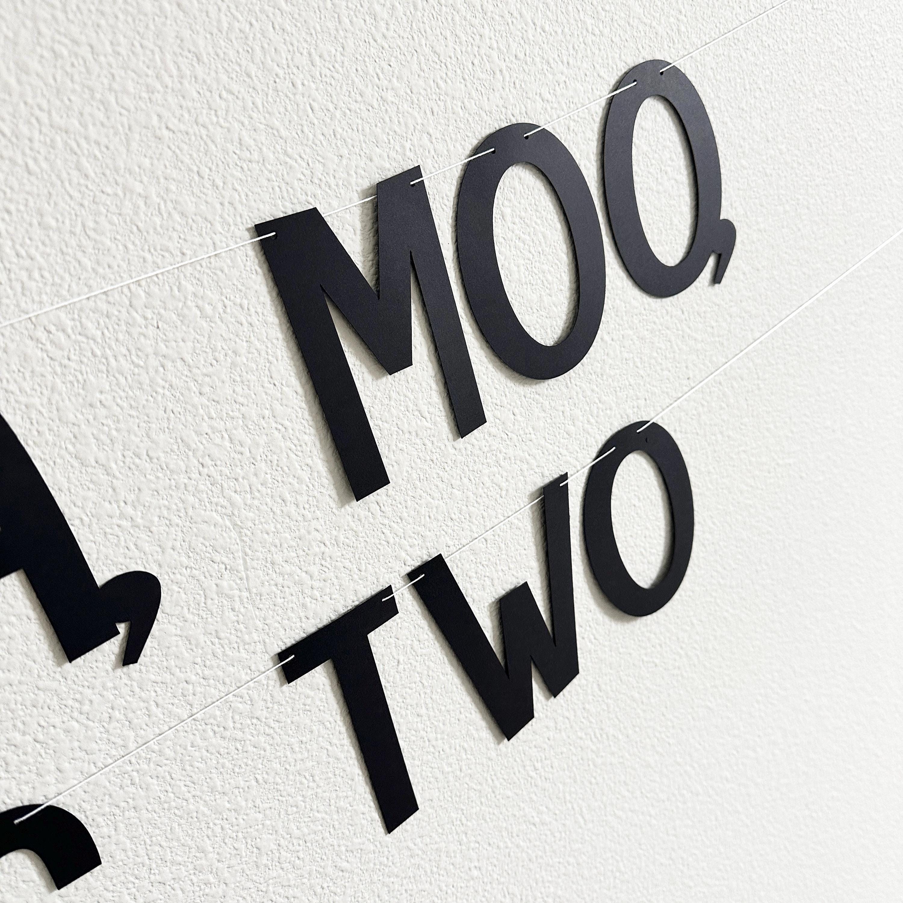 Oink Baa Moo Name Is Two, Animal Themed Birthday Banner, Farm Birthday Party Decorations, Farm Animal Birthday Party