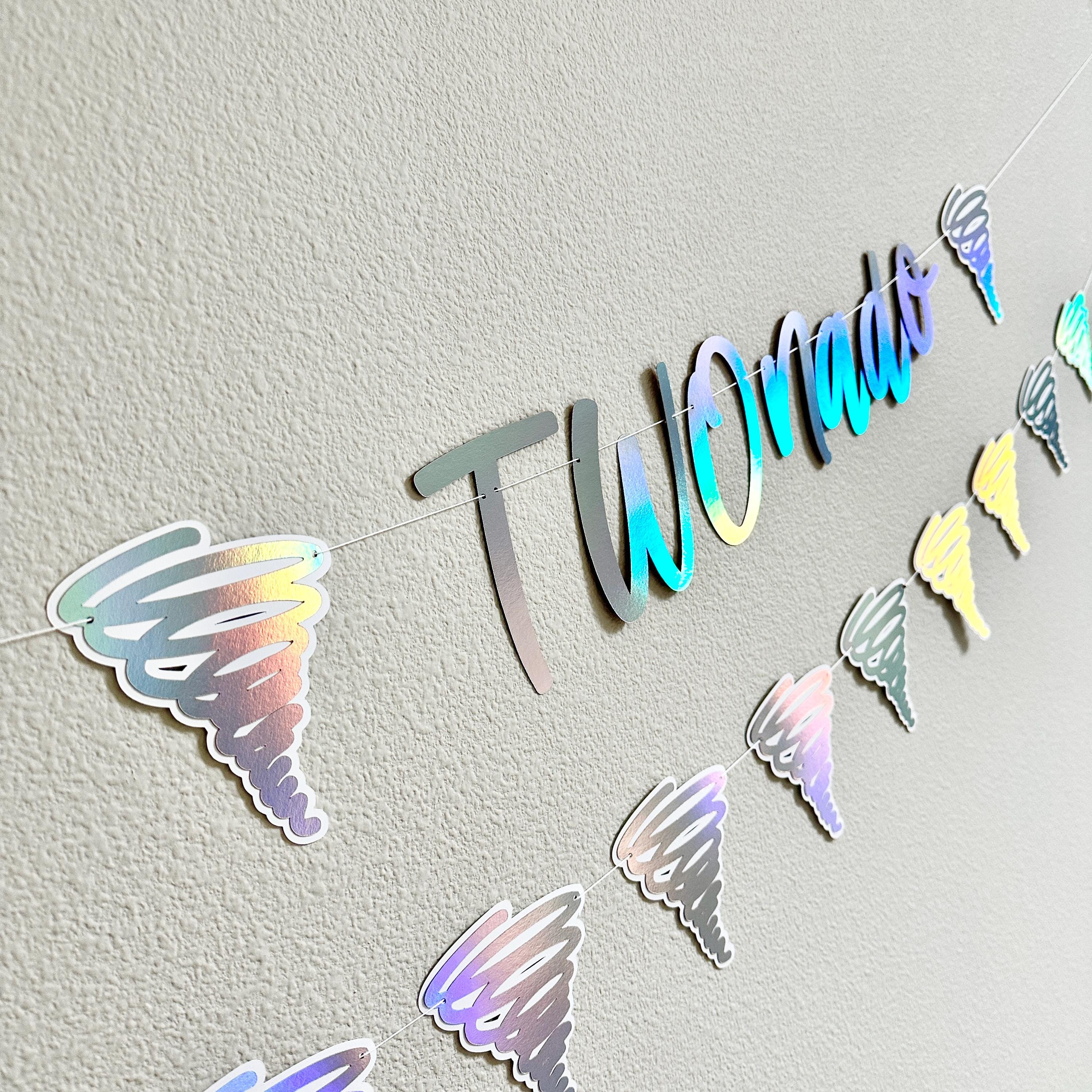 TWOnado, Twonado Banner, Twonade Decorations, 2nd Birthday Banner, Tornado Decorations, Tornado Birthday Party
