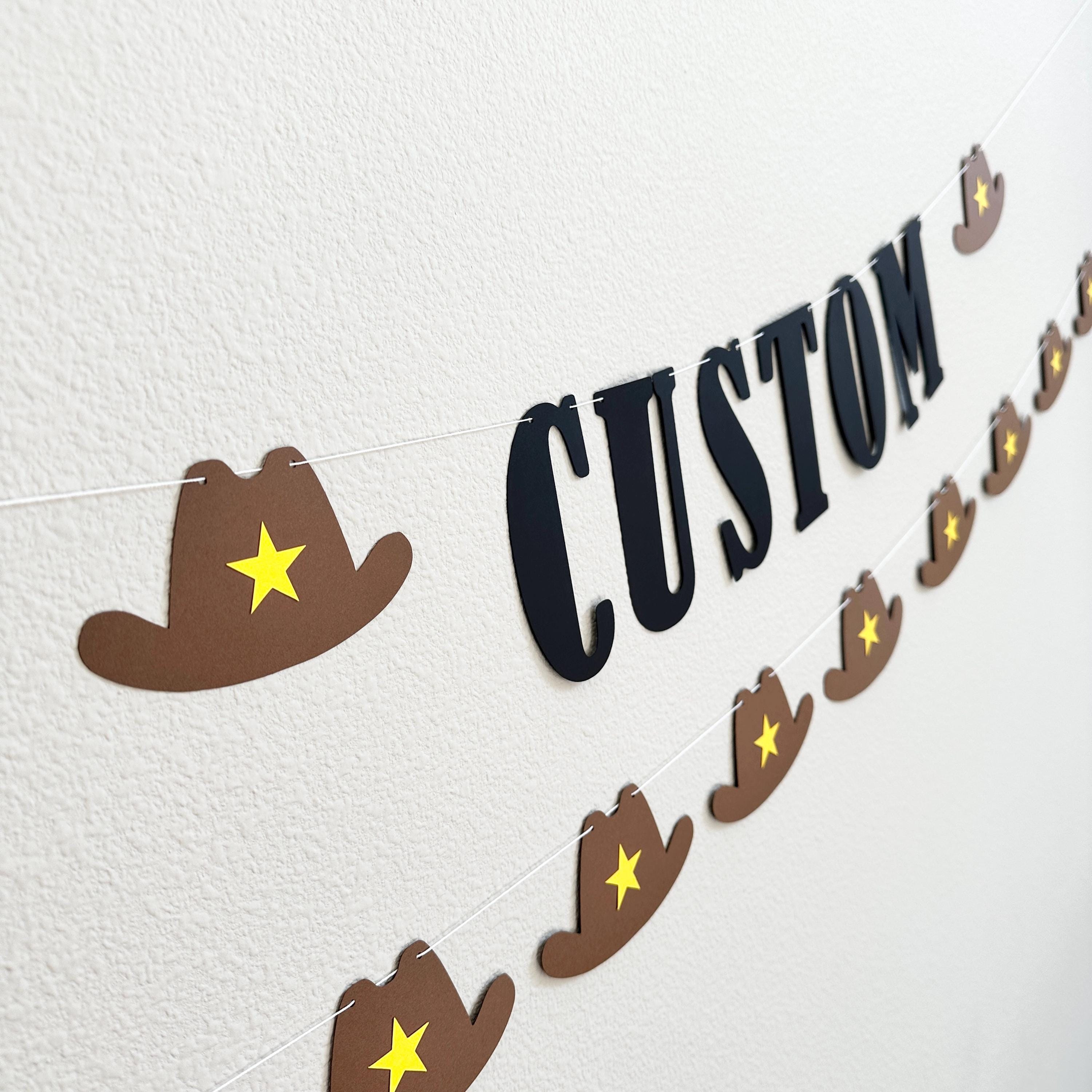 Custom Cowboy Banner, Custom Rodeo Banner, Custom Wild West Banner, Cowboy Decorations, Rodeo Decorations, Wild West Decorations