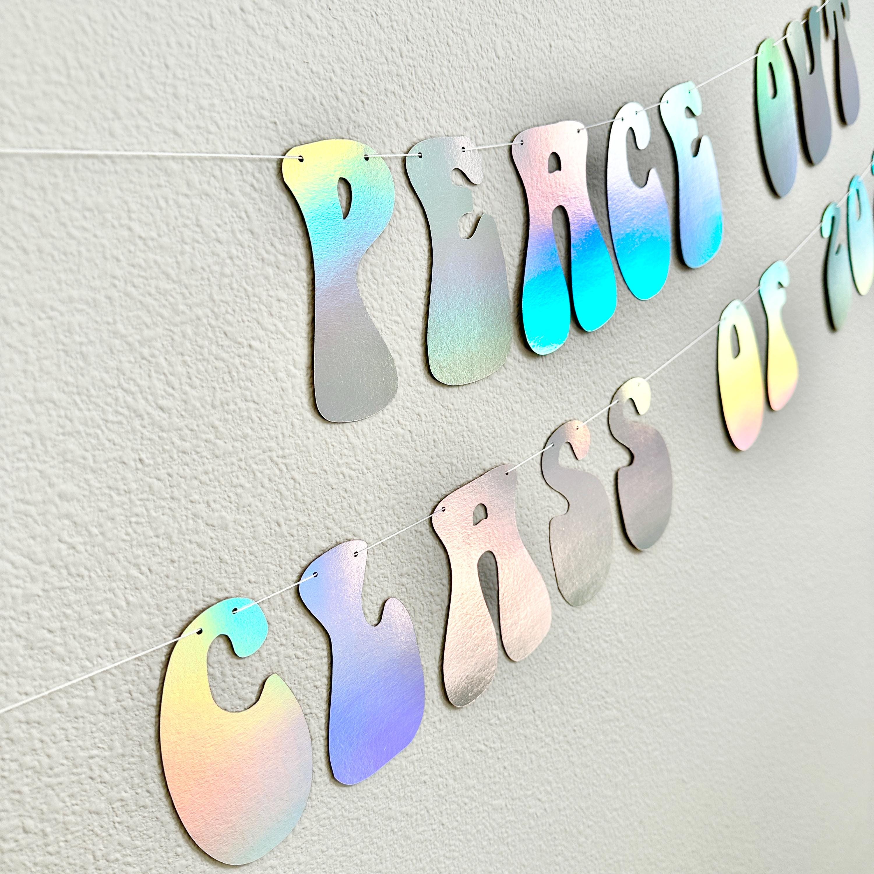 Peace Out Class Of 2025, Retro Graduation Banner, Class of 2025 Decorations, Graduation Decorations, 2025 Graduation