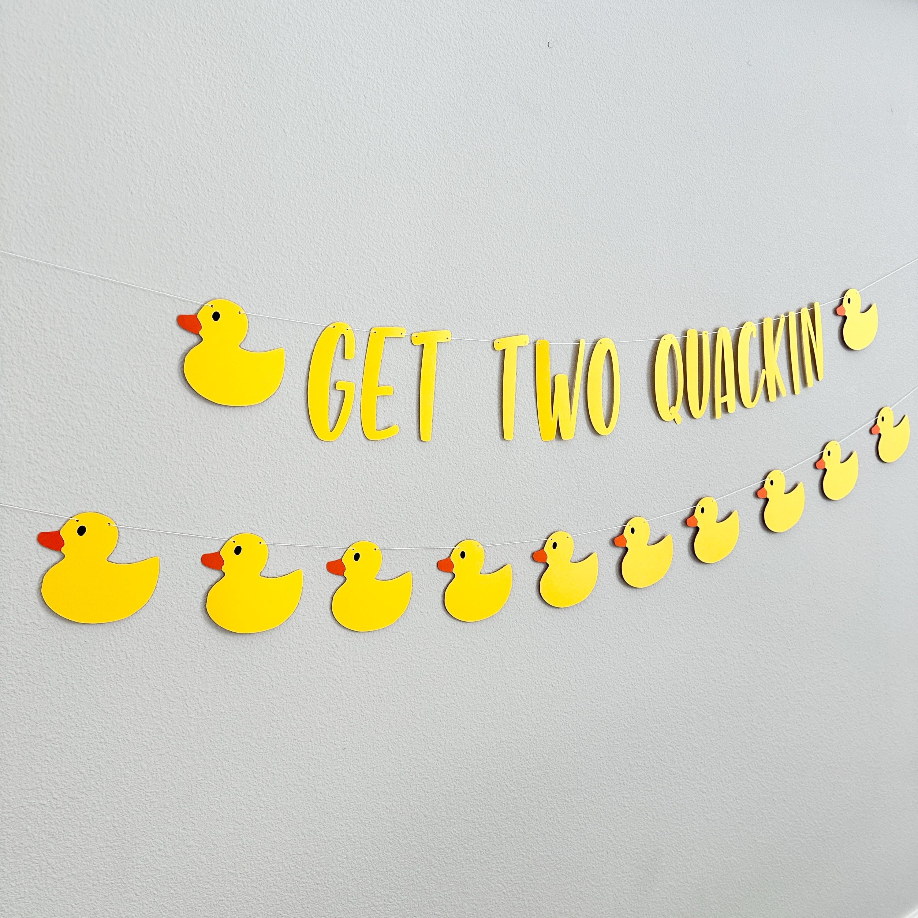 Get Two Quackin, Duck Themed 2nd Birthday Decorations, Duck 2nd Birthday, Second Birthday Party Theme Ideas, Quackin Birthday