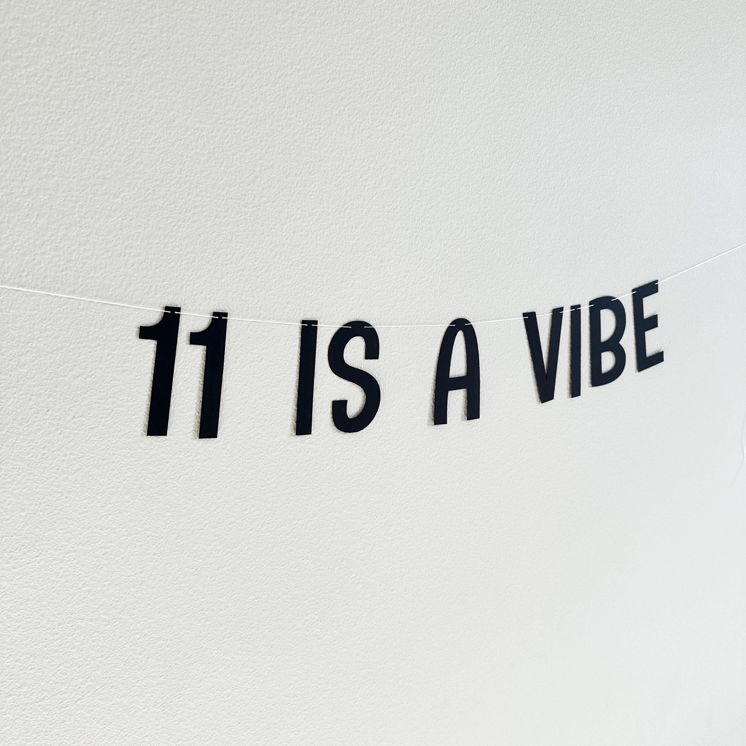 11 Is A Vibe, 11th Birthday Banner, 11th Birthday Party Ideas, Eleven, Eleventh Birthday Decorations