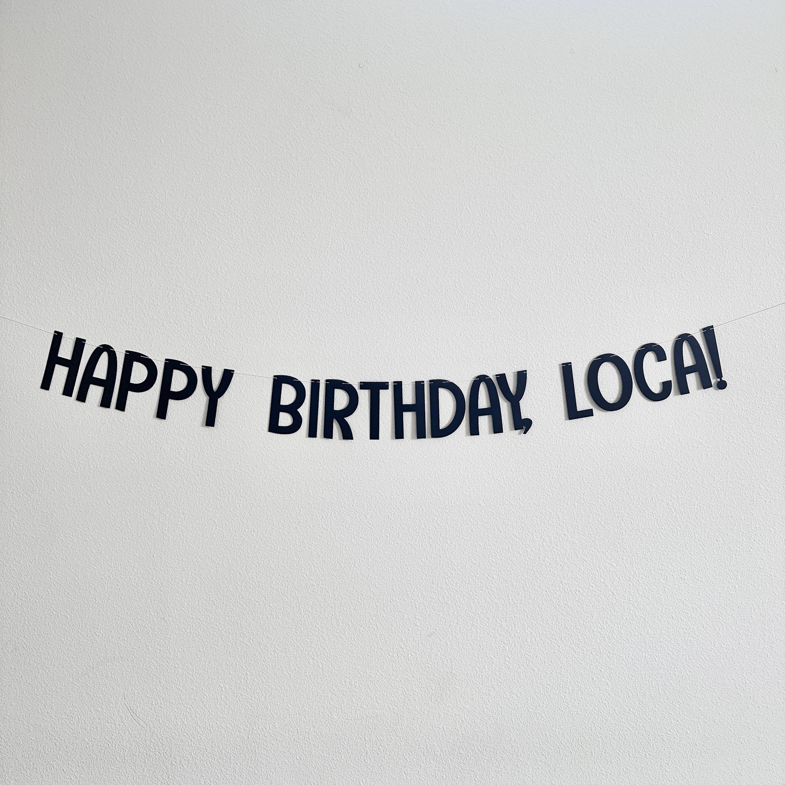 Happy Birthday Loca!, Happy Birthday Loca Banner, Happy Birthday Loca Decorations, Happy Birthday Loca Party Theme