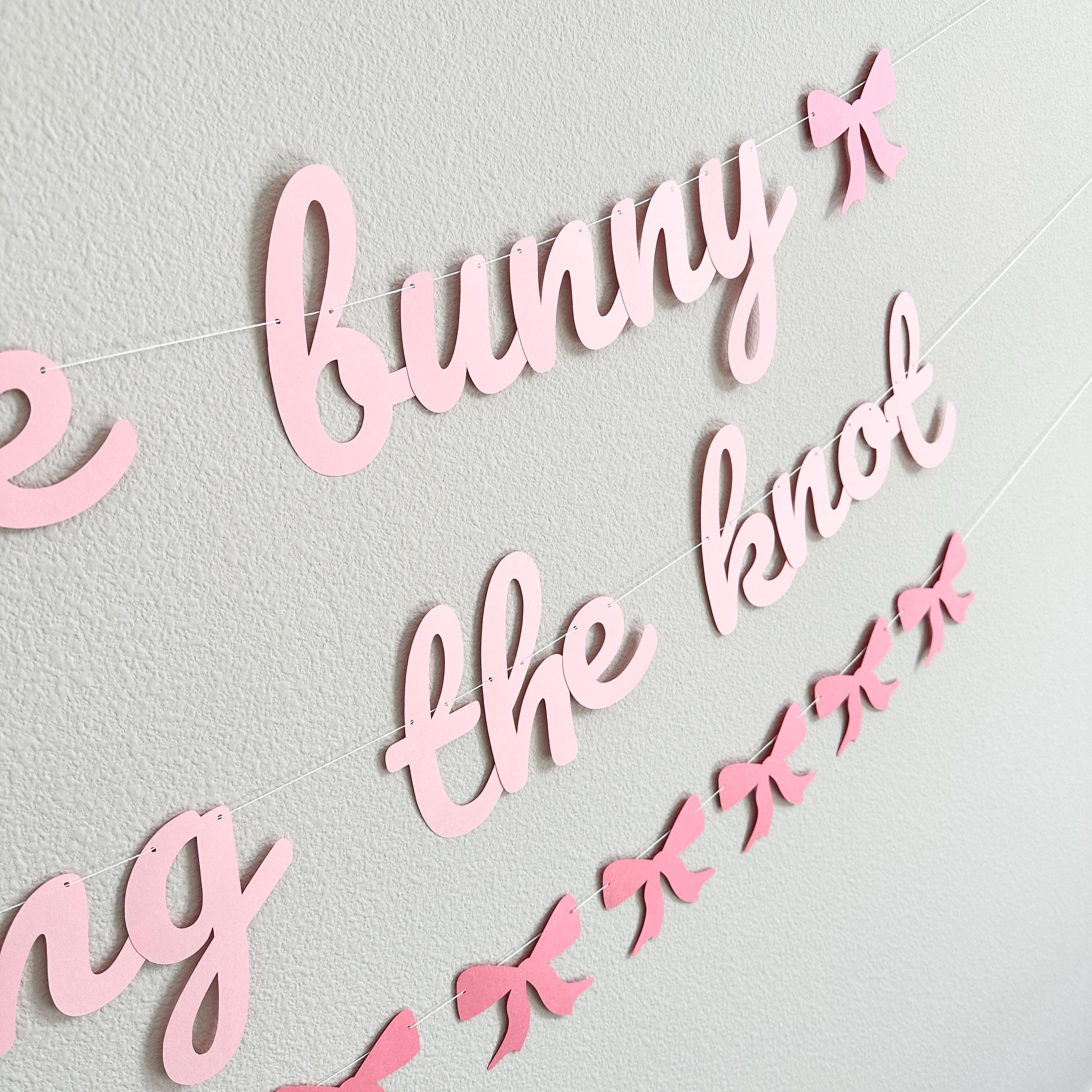 Some Bunny Is Tying The Knot Banner, Easter Coquette Bridal Shower, Coquette Bachelorette Party, April Bridal Shower Decorations